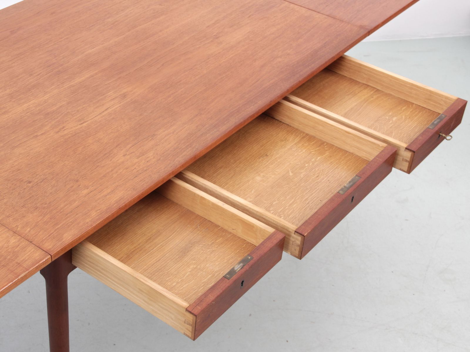 Mid Modern Danish Standing Desk In Teak Hans Wegner Style photo Furniture