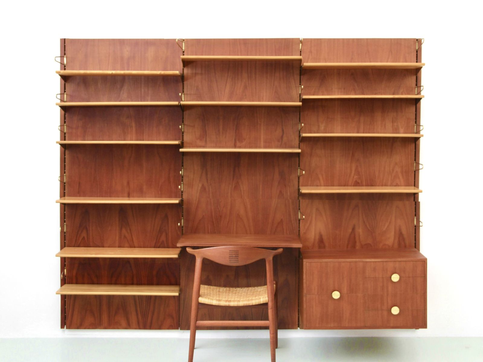 Mid Century Modern Modular Shelving System Bo71 In Teak By Finn Juhl photo furniture