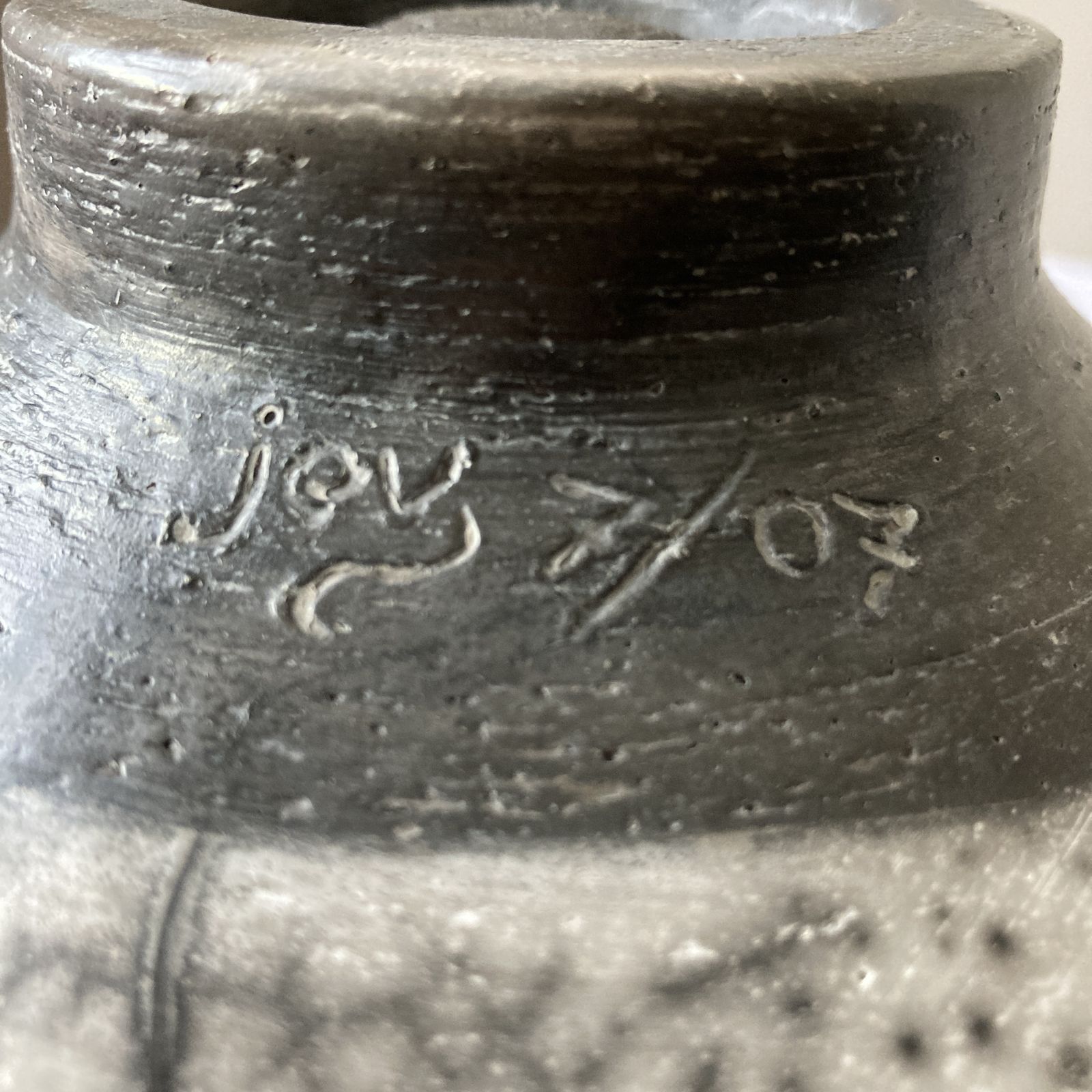 A 38cm Raku Porcelain Bowl From John Evan’s Naked Clay Series photo for sale