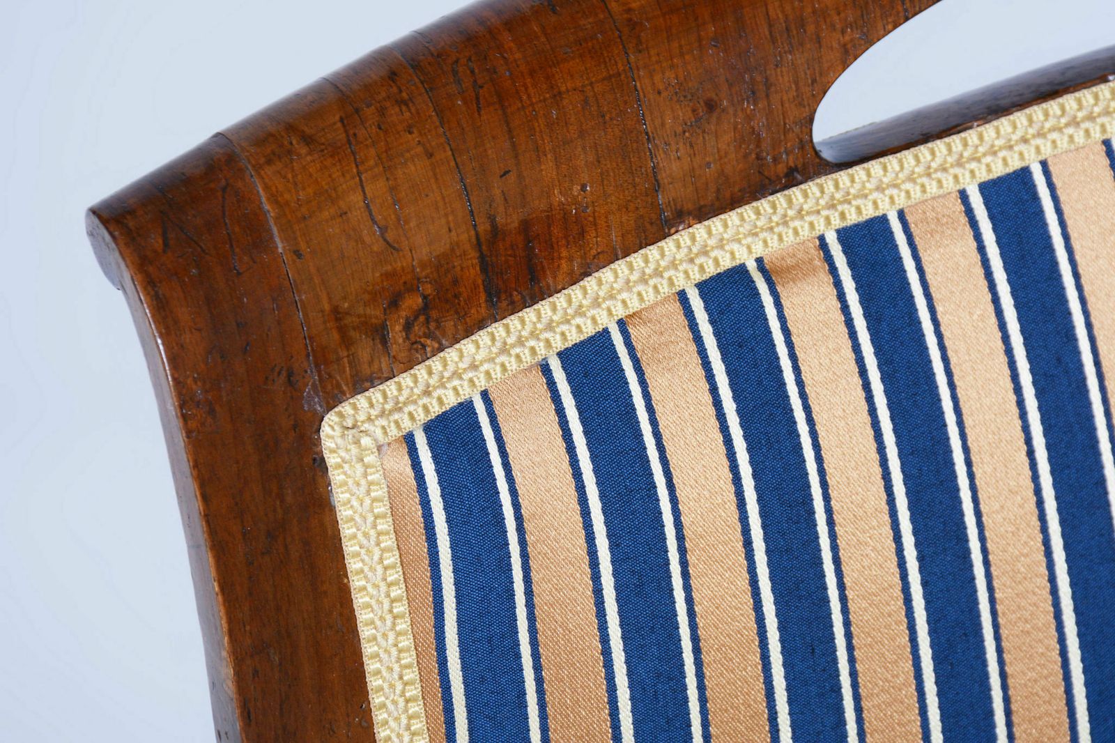 Restored Biedermeier Armchair, Walnut Veneer, Spruce, Oak, Czech, 1830s photo 2000.0