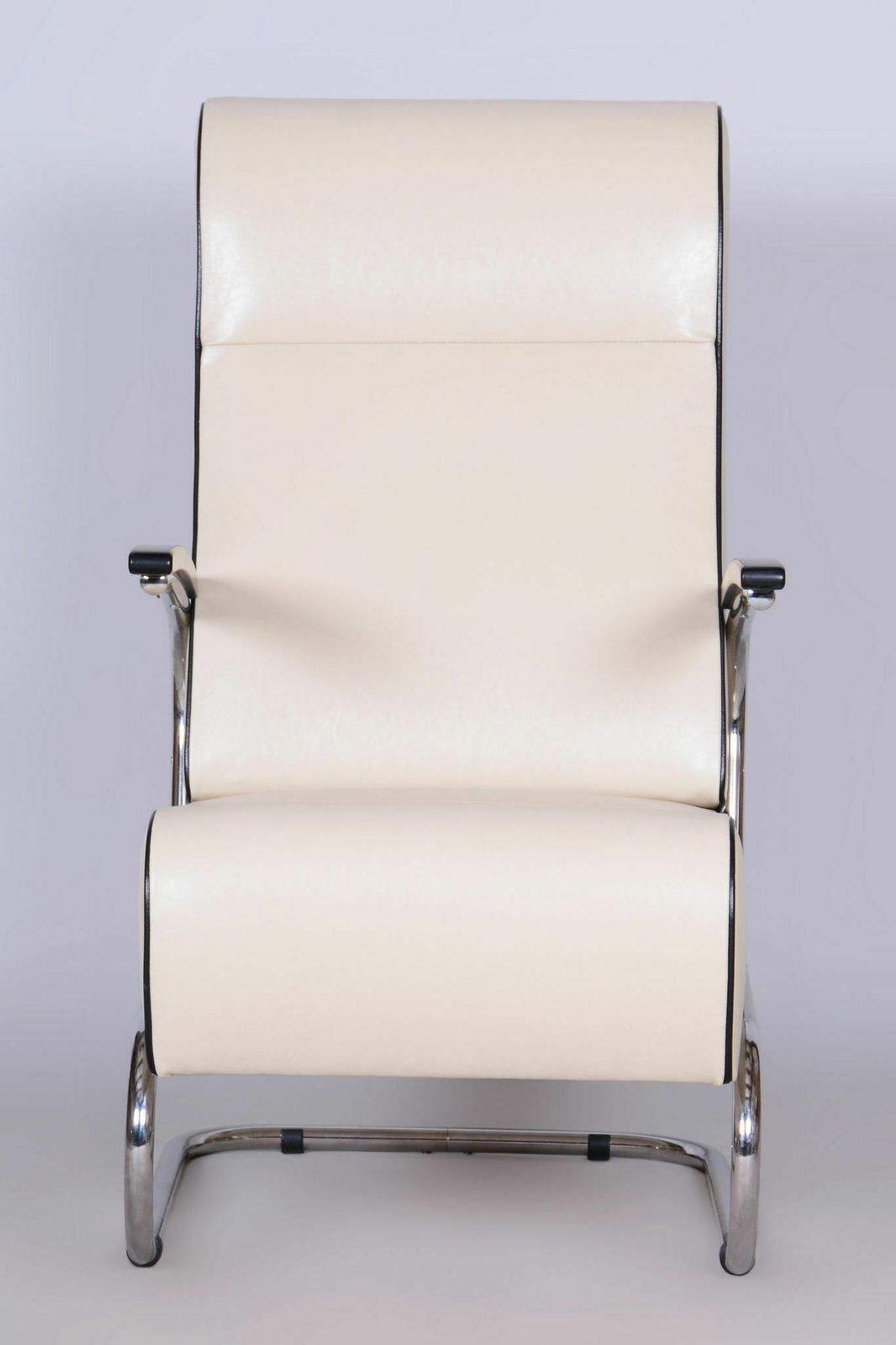 photo furniture Restored Bauhaus Armchair, By Mücke Melder, New Upholstery, Czech, 1930s
