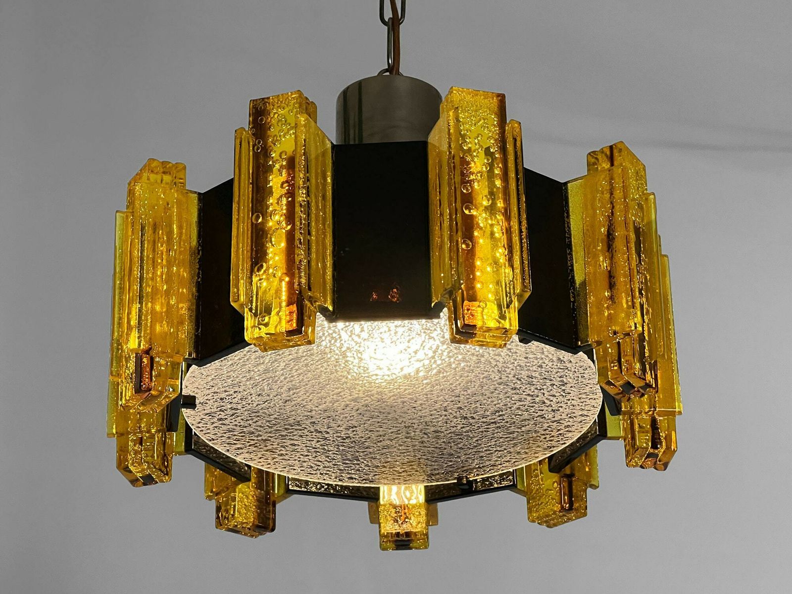 Acrylic Pendant Light/Chandelier By Claus Bolby For Cebo Industri. Denmark 1960s photo vinterior