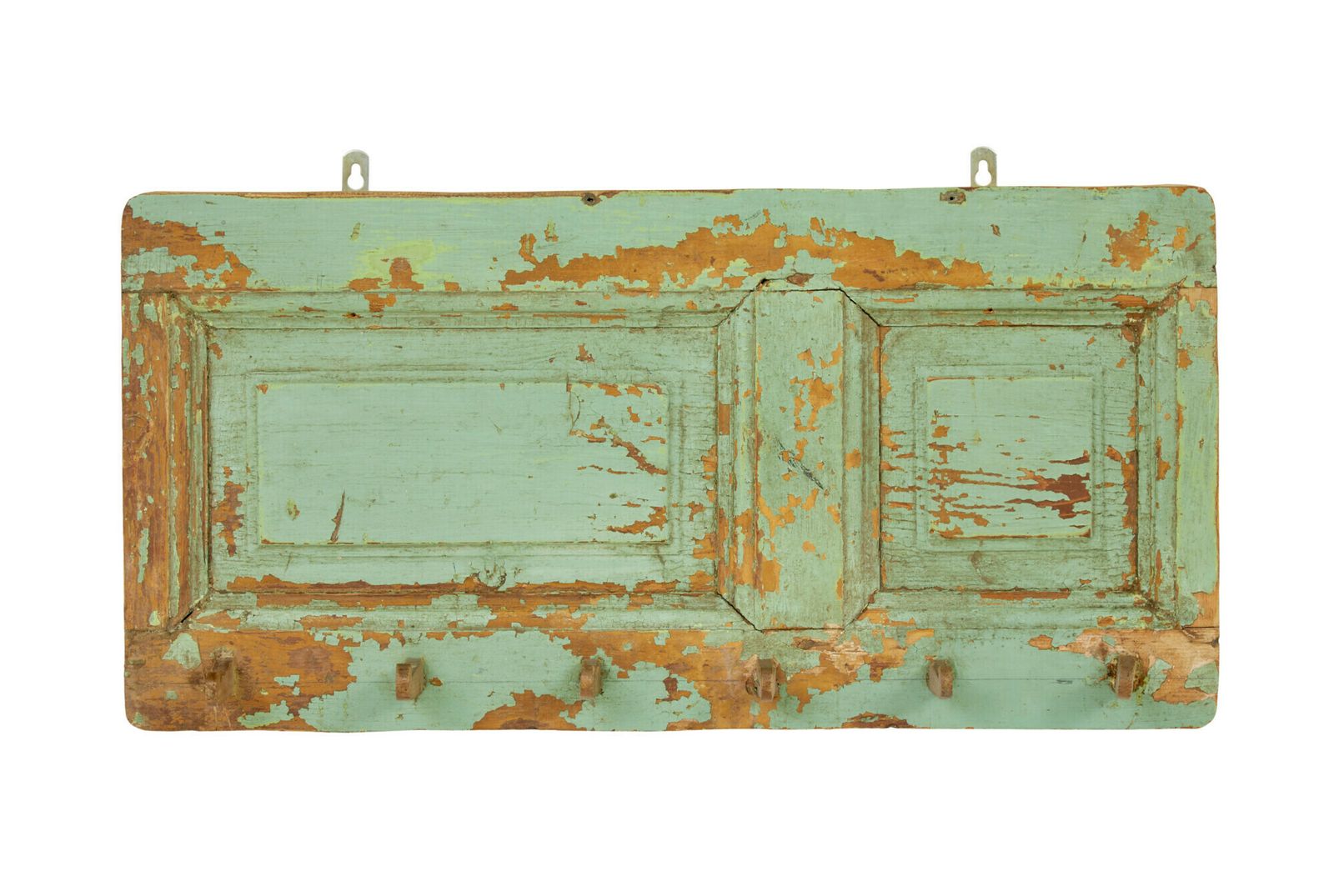 Large Swedish Coat Rack Painted Panel photo furniture