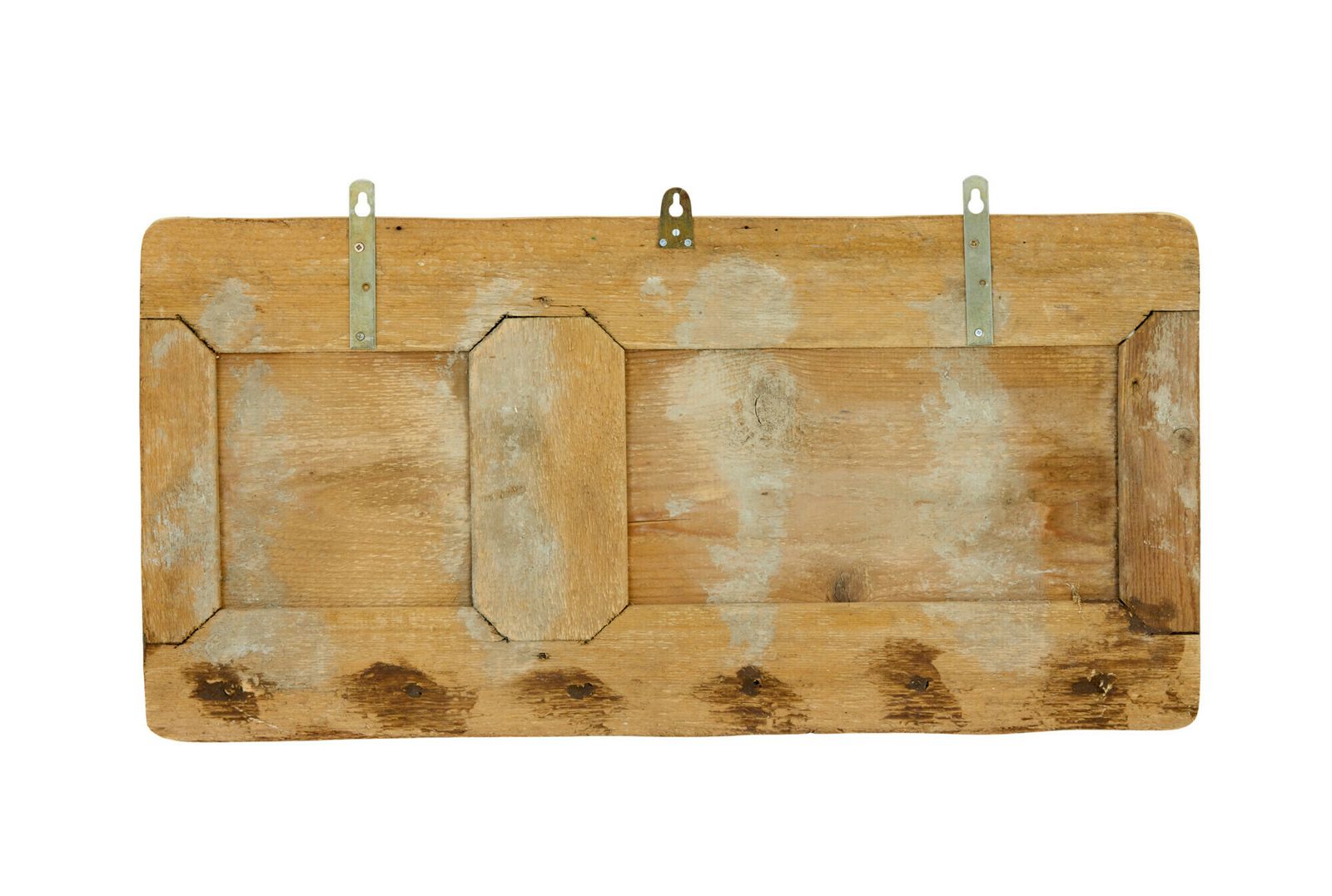 Large Swedish Coat Rack Painted Panel photo for sale