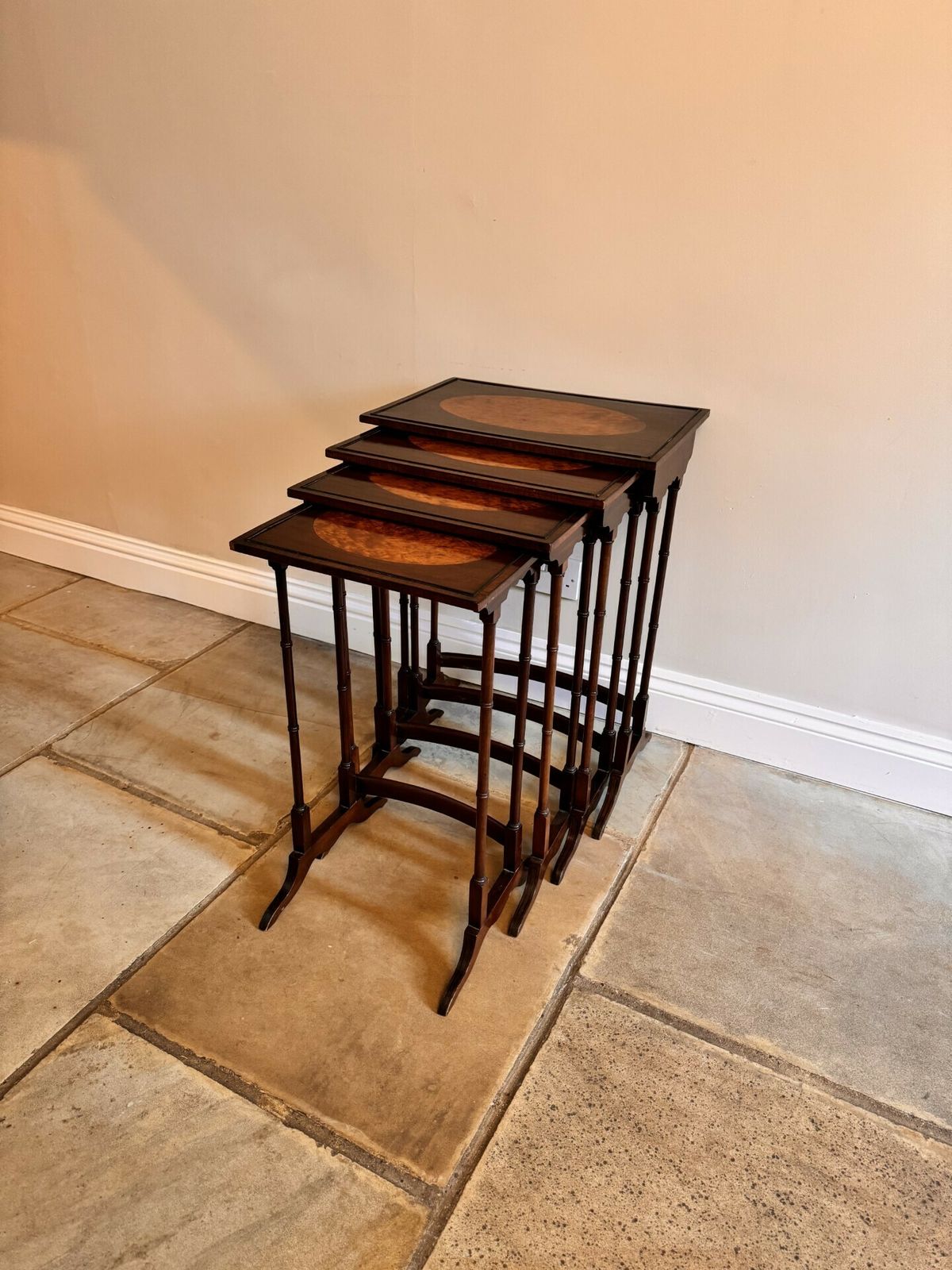 Quality Set Of Antique Nest Of Four Tables photo for sale