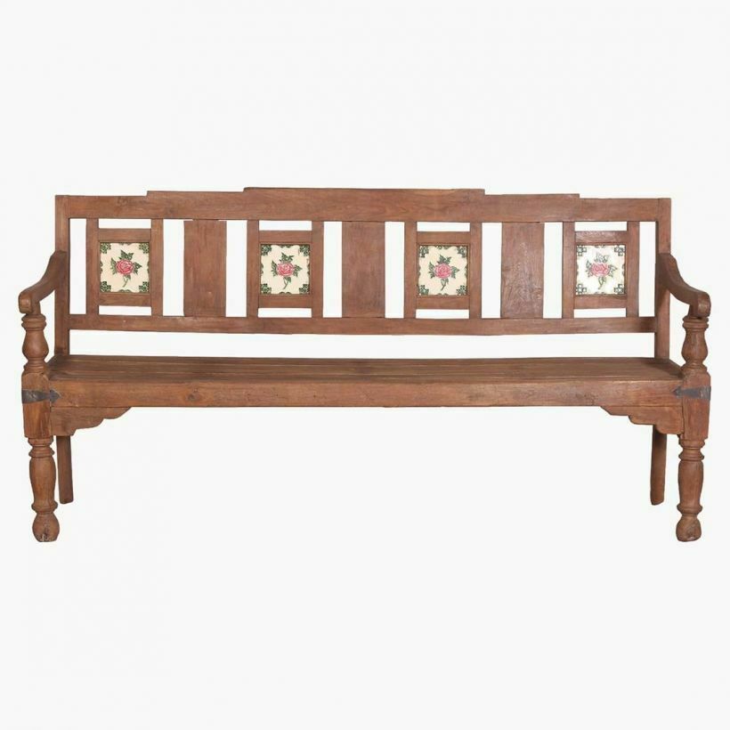 Antique Train Station Bench, 1930s photo Garden Furniture
