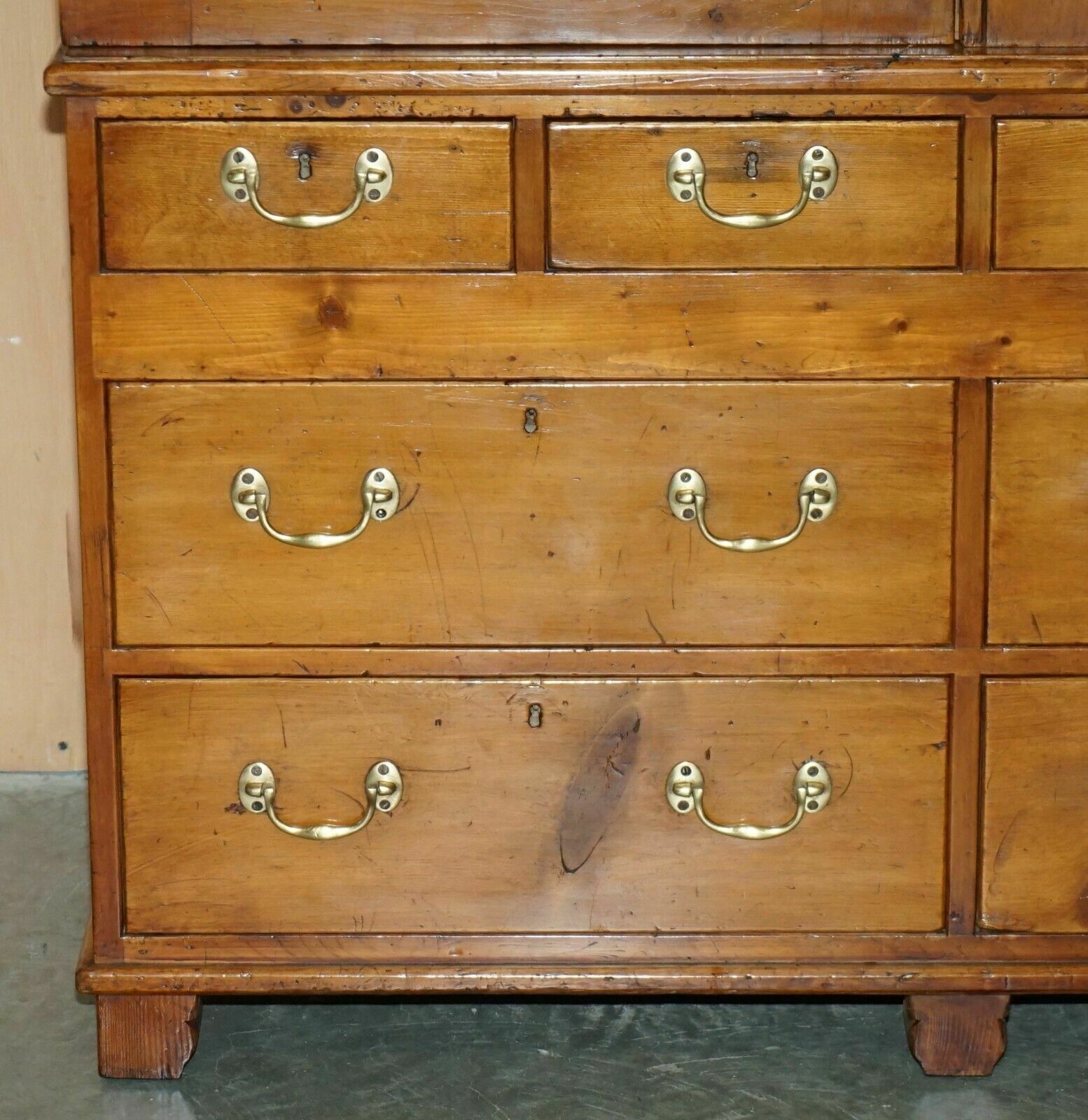 Super Rare Fully Restored Antique Victorian Fruitwood Gun Collectors Cabinet photo Furniture