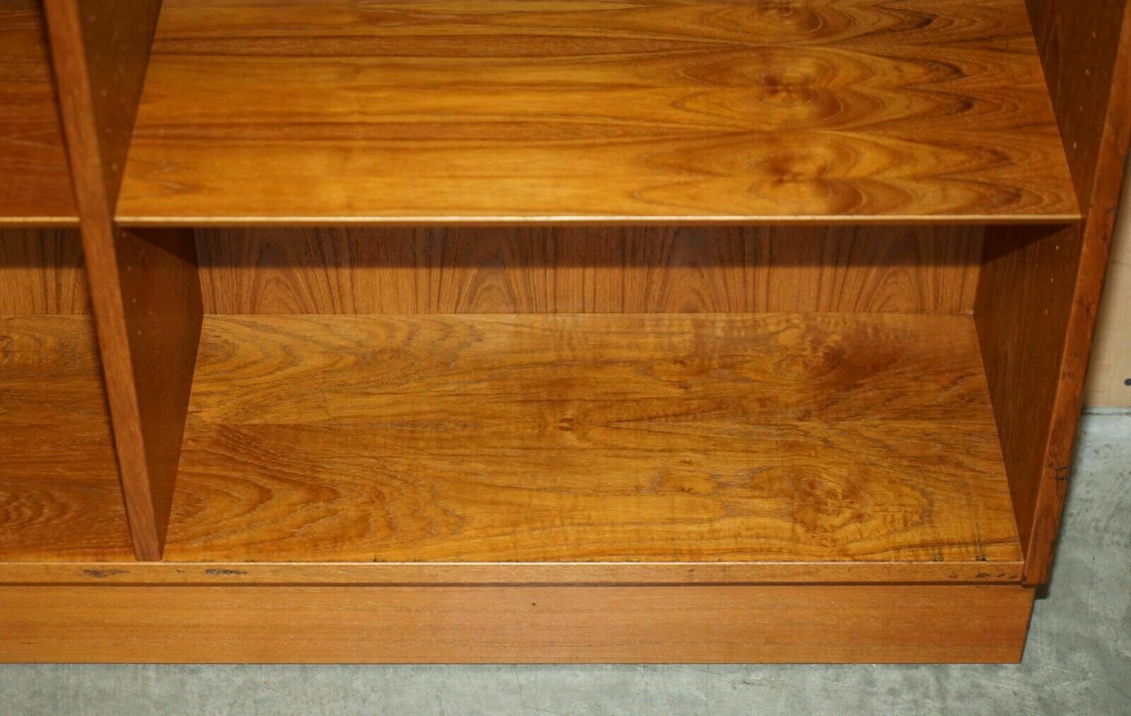 Pair Of Large Mid Century Modern Poul Hundevad 1960's Danish Teak Open Bookcases photo vintage