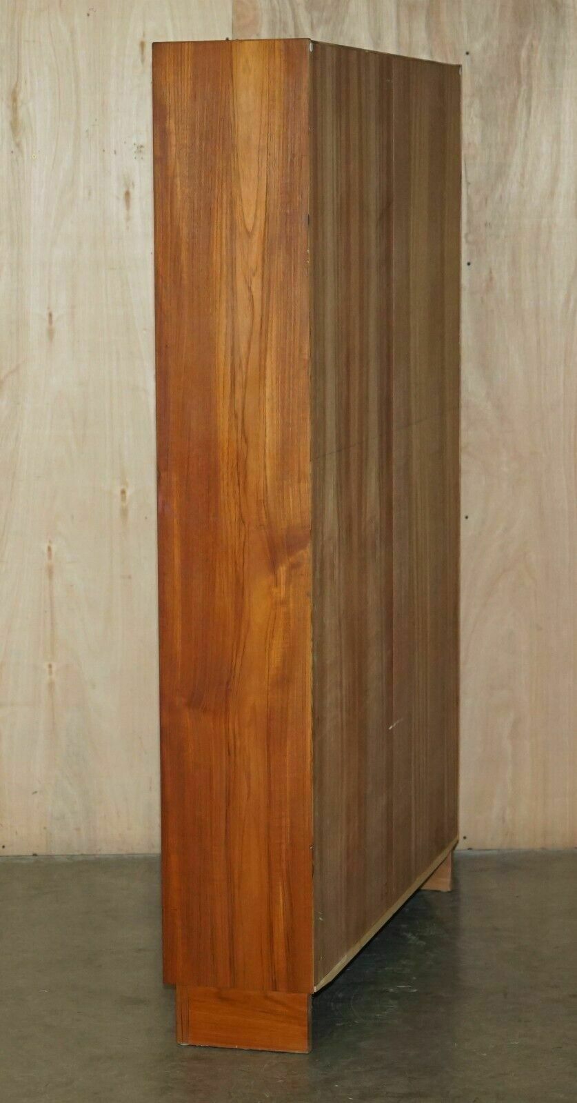 photo buy Pair Of Large Mid Century Modern Poul Hundevad 1960's Danish Teak Open Bookcases