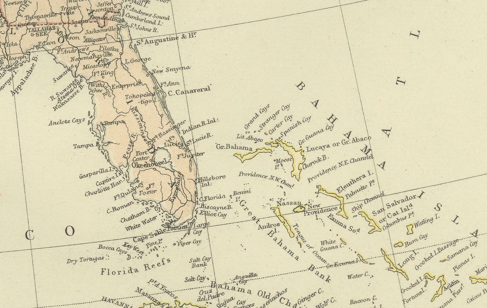Antique Map Of The United States Of North America, 1882 photo Art
