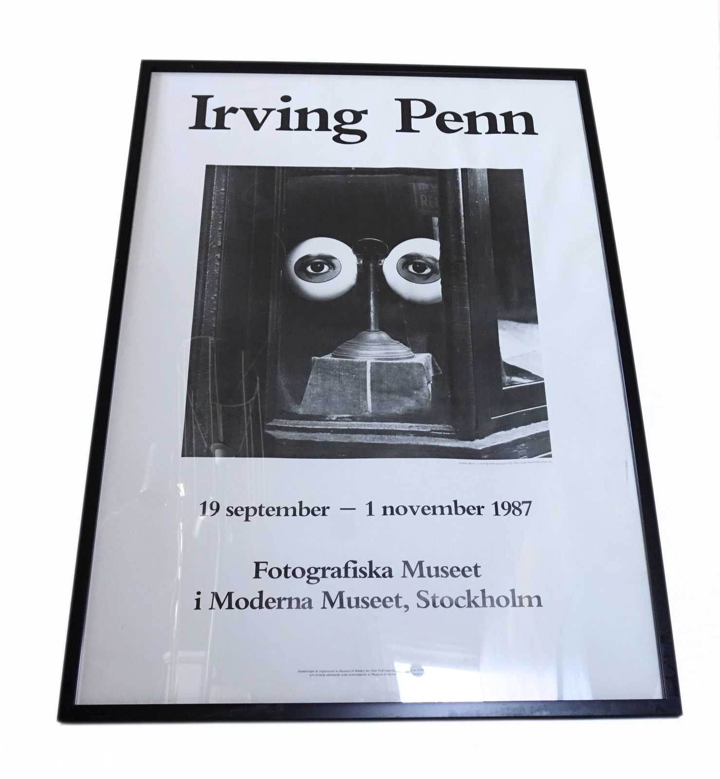Original "Moderna Museet" Poster Of Exhibition Irving Penn 1990