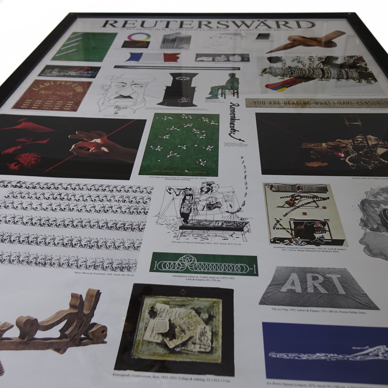 Original "Moderna Museet" Poster Of Exhibitions Reuterswärd 1972 photo buy