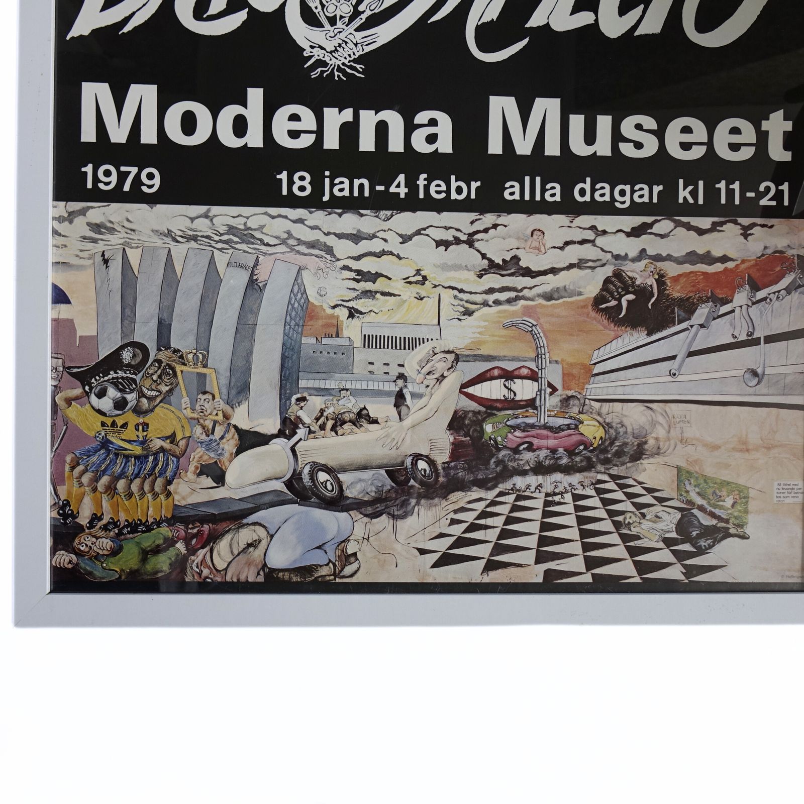 Original "Moderna Museet" Poster Of Exhibition Brigad Måleri 1979 photo Art