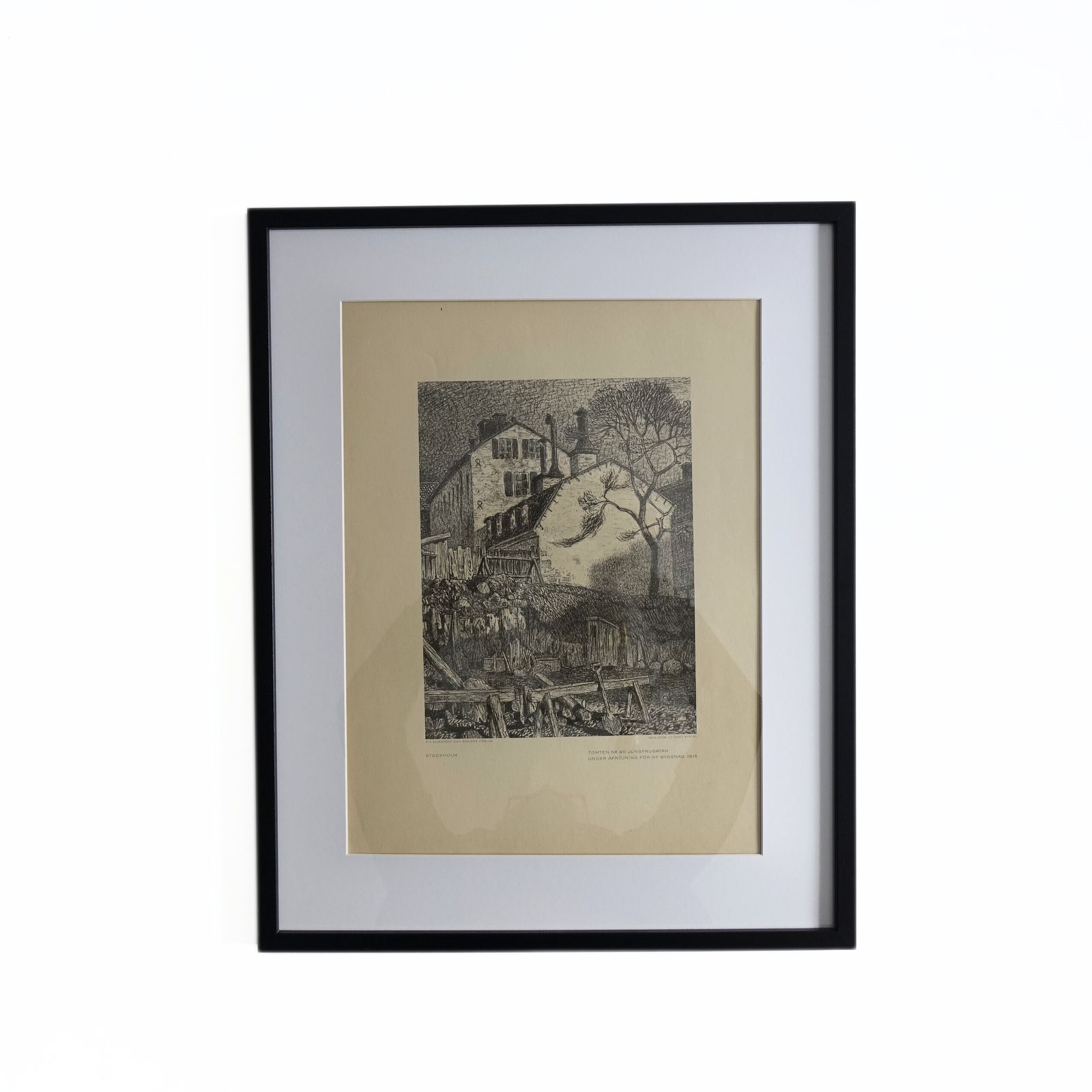 Antique Prints From 1915 Of "Stockholmsbilder" Painted By Ferdinand Bobe