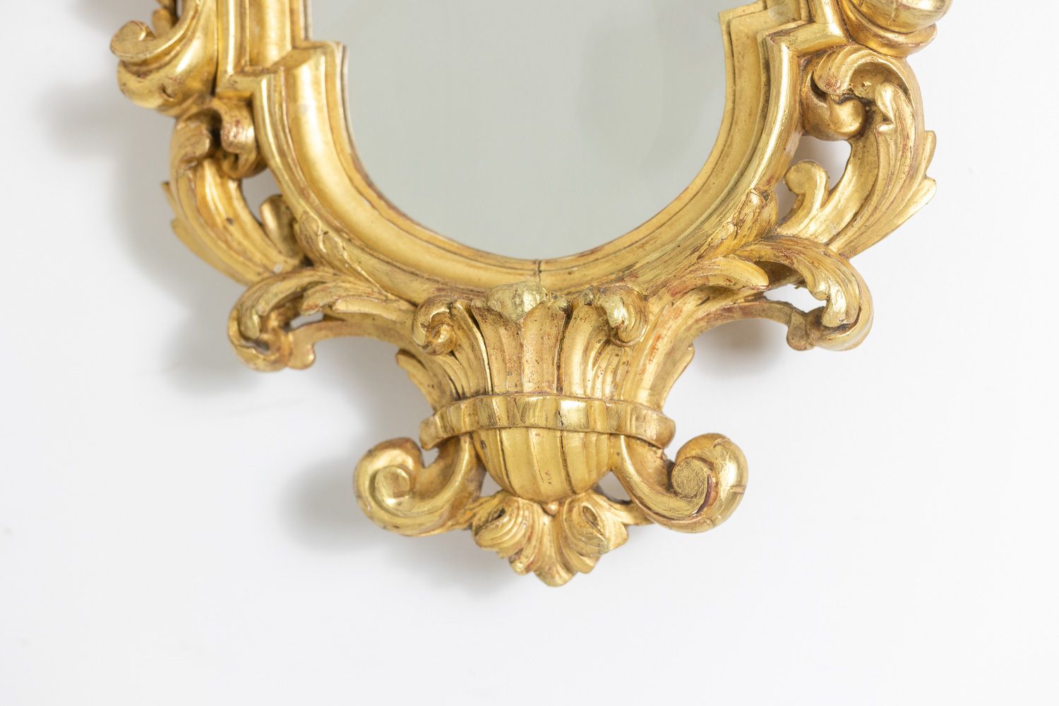 Regency Style Mirror In Carved And Gilded Wood. 1950s. photo vinterior