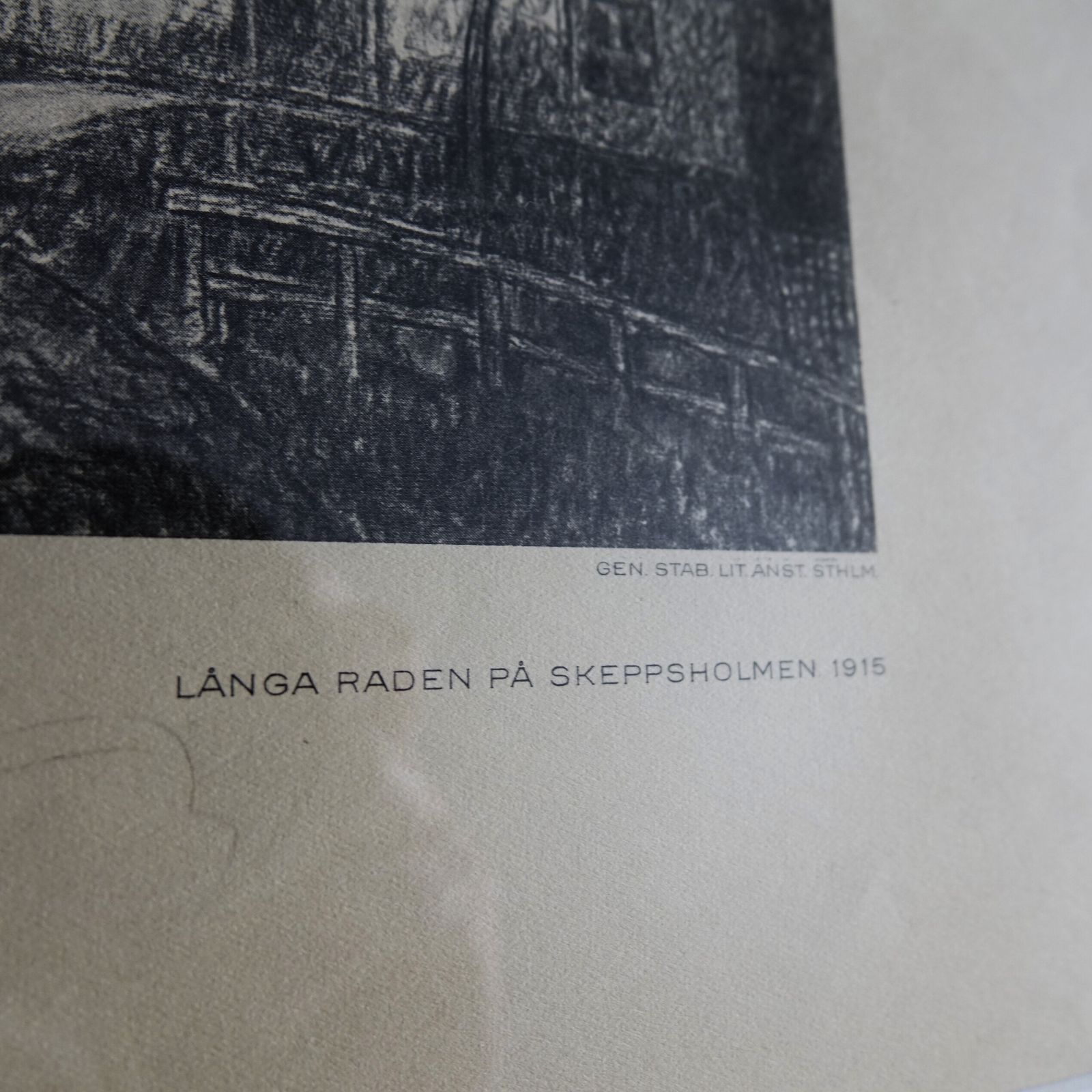Antique Prints From 1915 Of "Stockholmsbilder" Painted By Ferdinand Bobe photo for sale