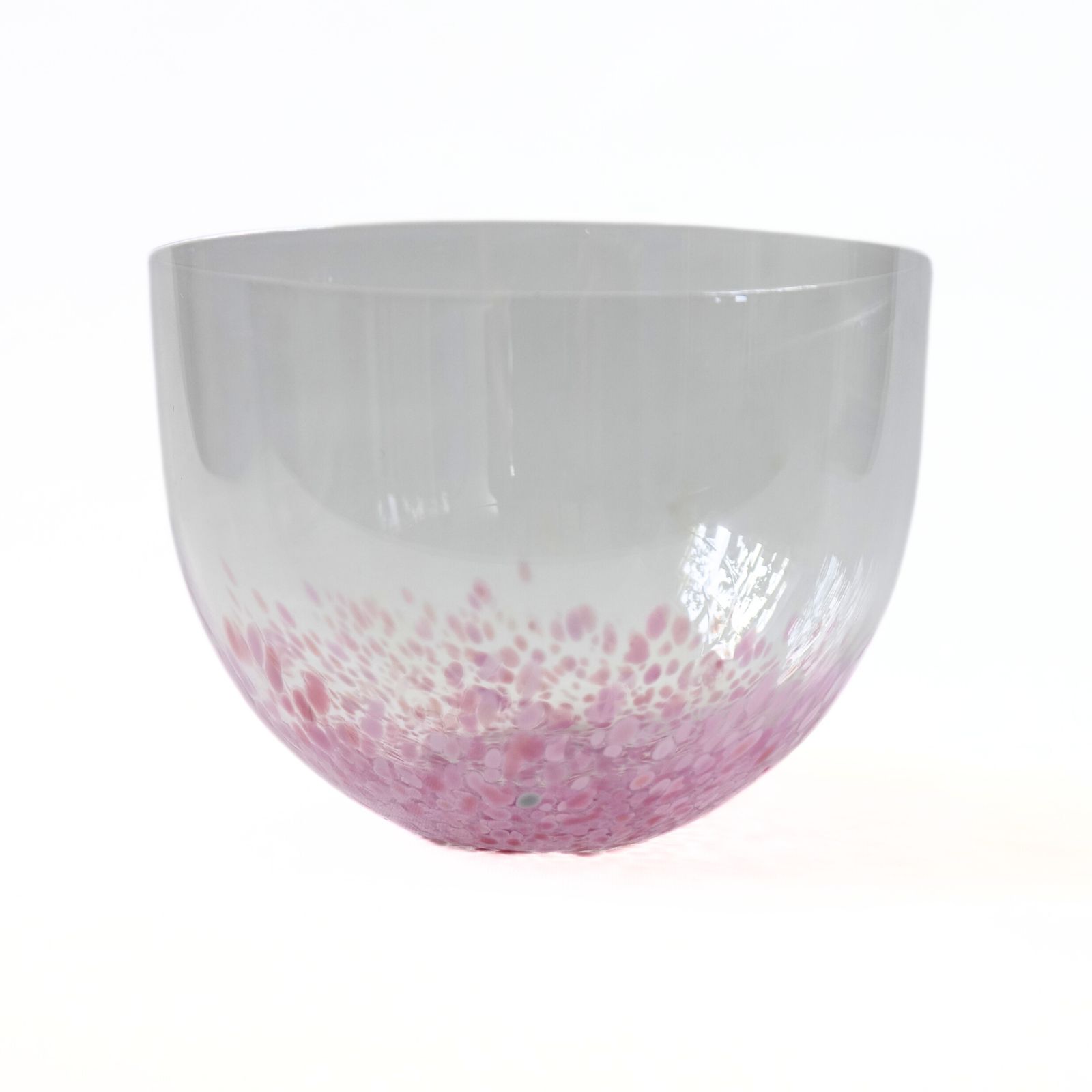 Vintage Handmade Pink Glass Bowl From Pukeberg Sweden Mid Century photo furniture