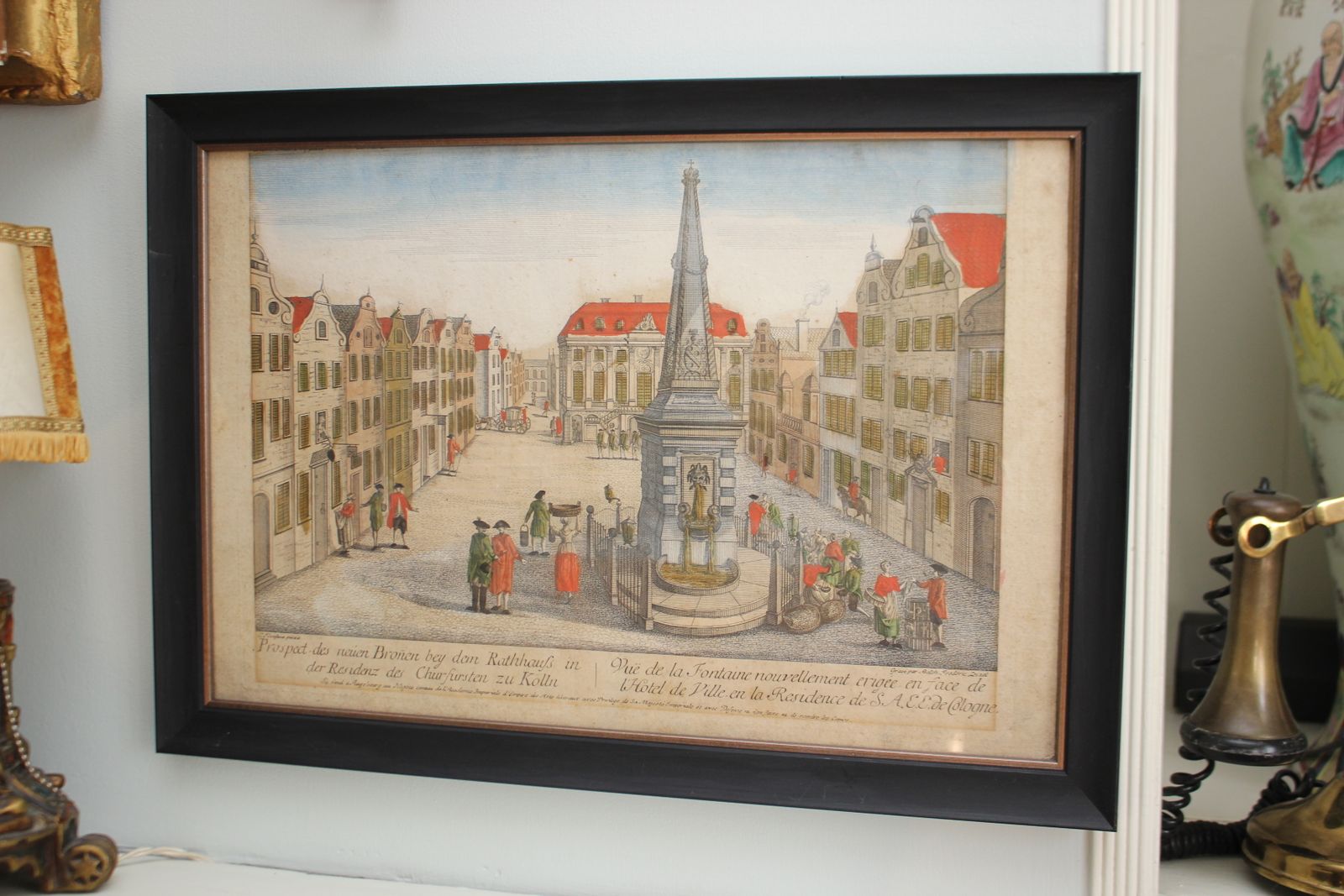 A Hand Coloured C1780 Engraving, Balthazar Friederich Liezel/Rousseau, Cologne photo furniture