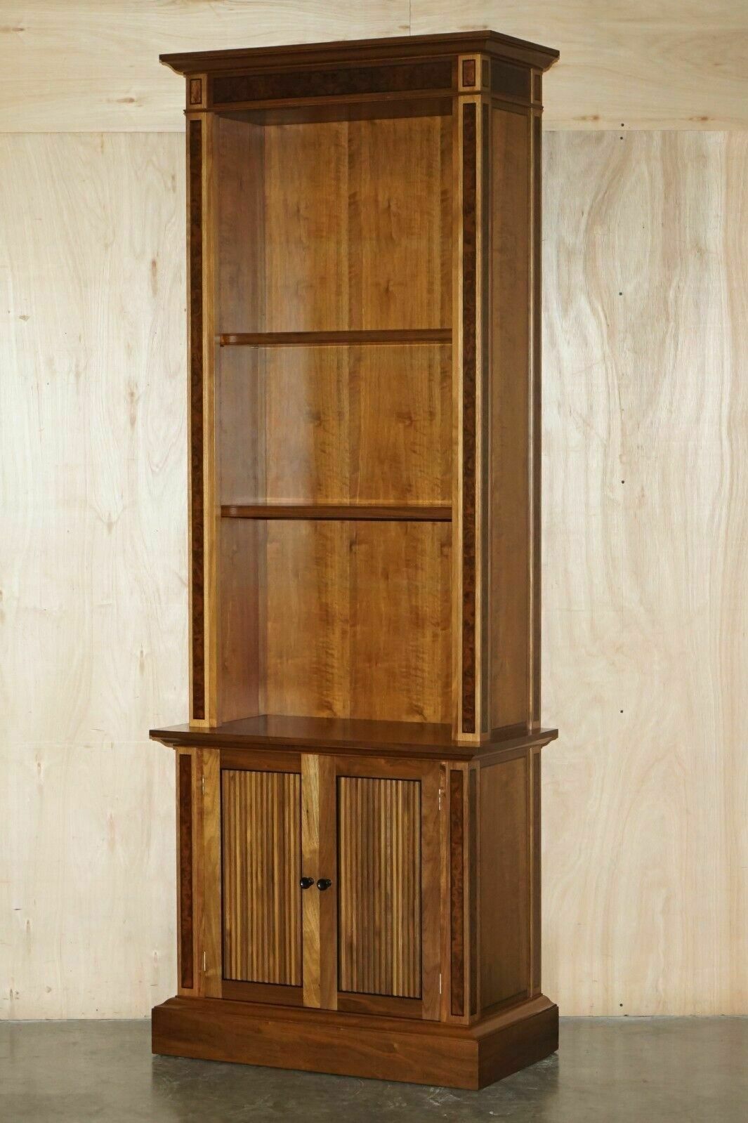 Pair Of Very Large 2.6 Meter Tall Burr Walnut David Linley Library Bookcases photo furniture