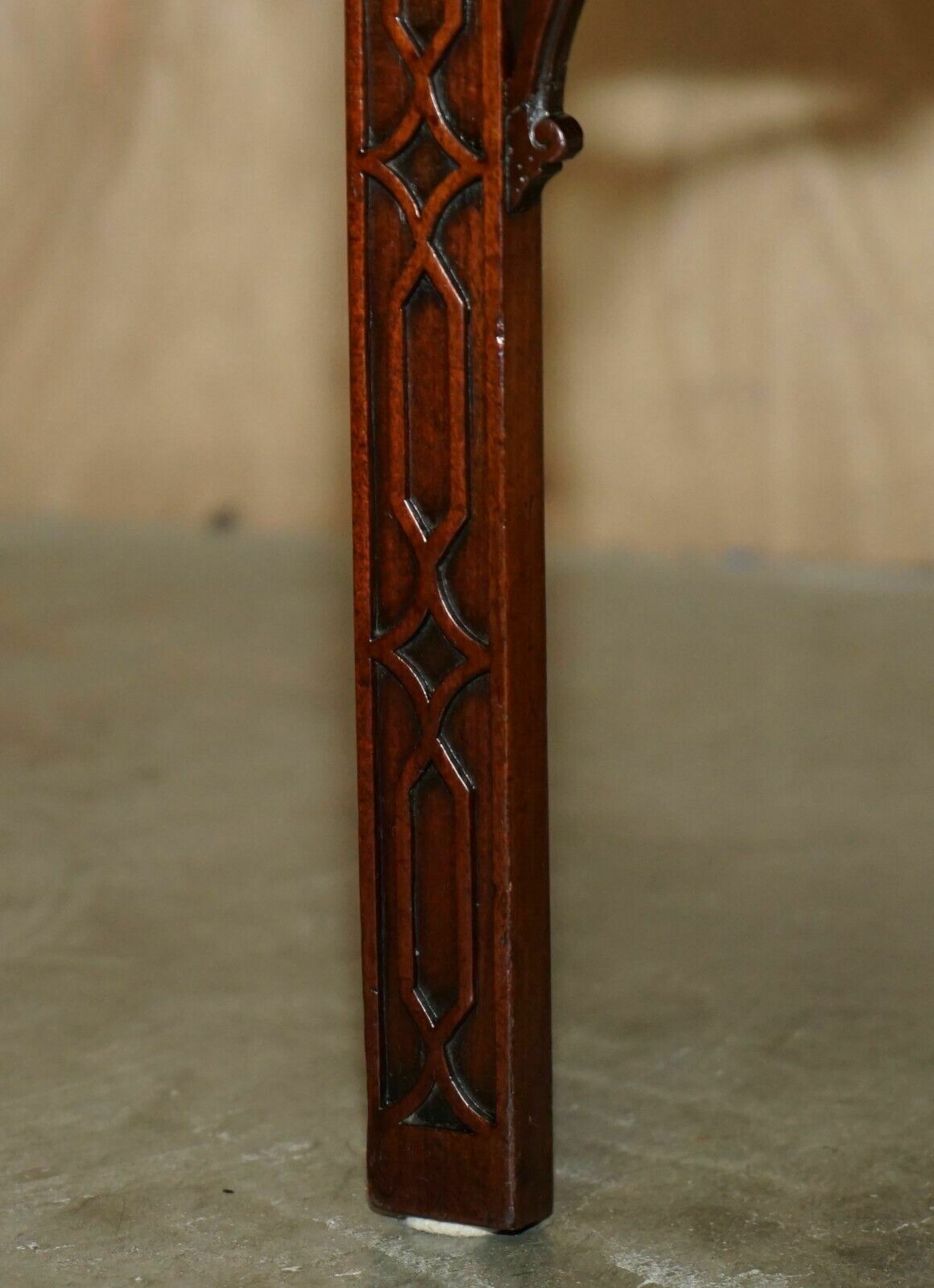 photo for sale Sublime Pair Of Antique Victorian Thomas Chippendale Ornately Carved Side Chairs