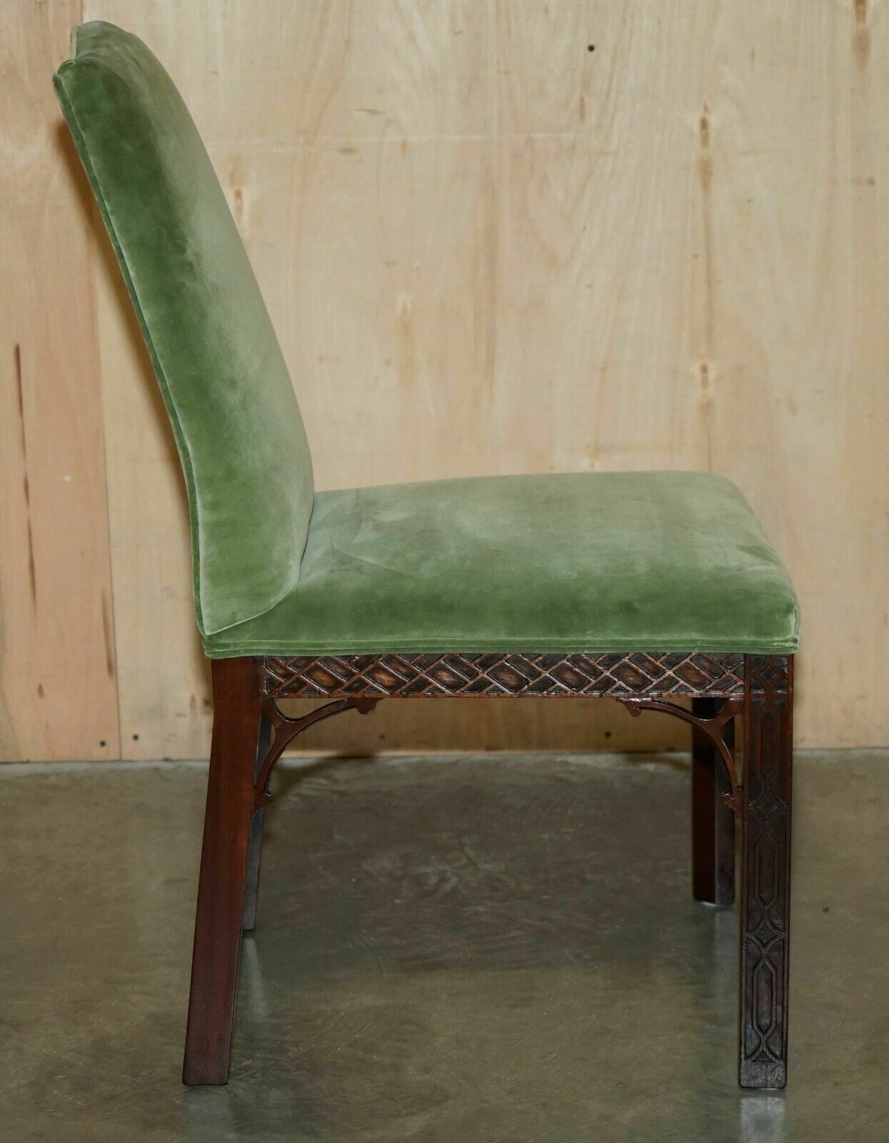 photo buy Sublime Pair Of Antique Victorian Thomas Chippendale Ornately Carved Side Chairs
