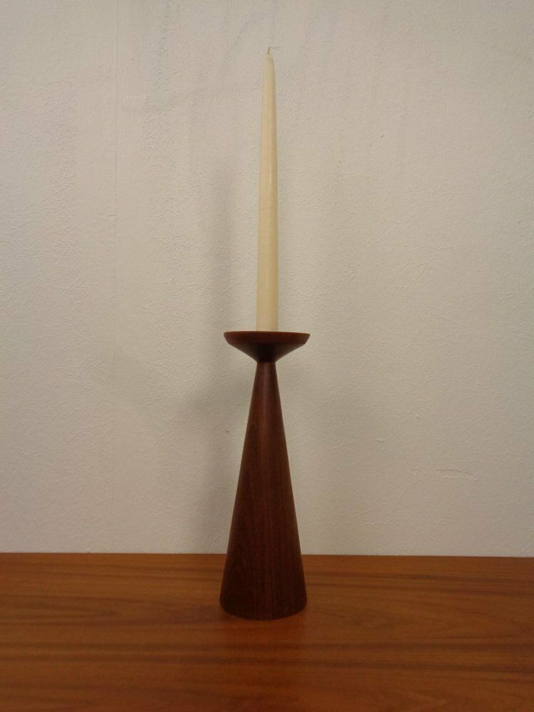 Large Teak Candleholder From Anri Form, Italy, 1960s photo Home Decor