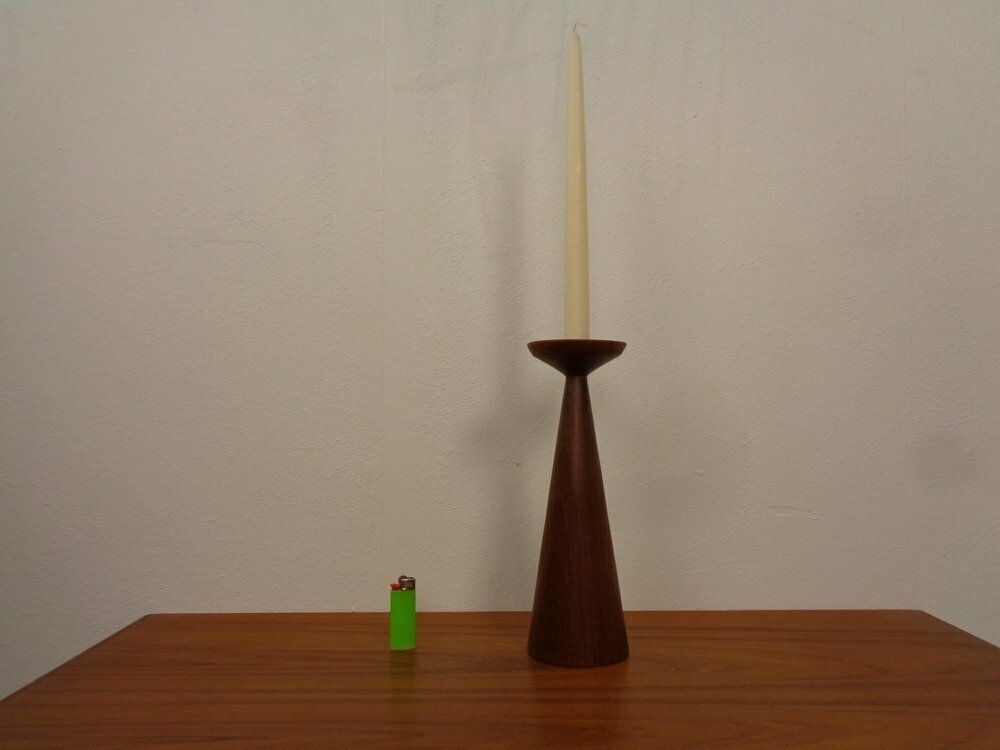 Large Teak Candleholder From Anri Form, Italy, 1960s photo vinterior