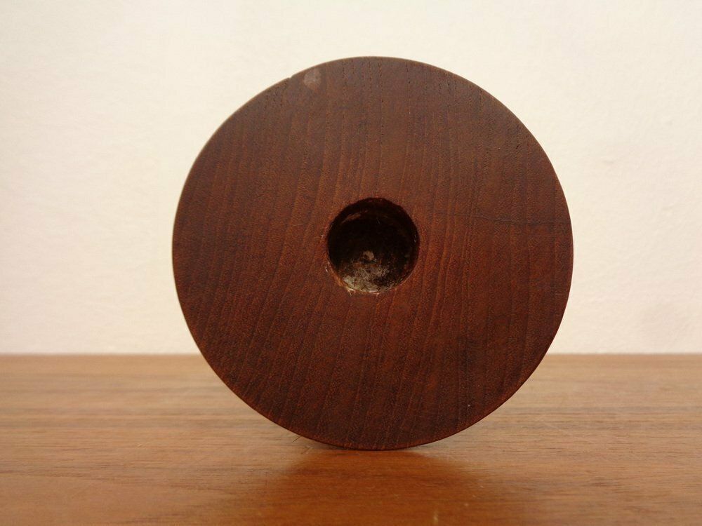 Home Decor Large Teak Candleholder From Anri Form, Italy, 1960s photo