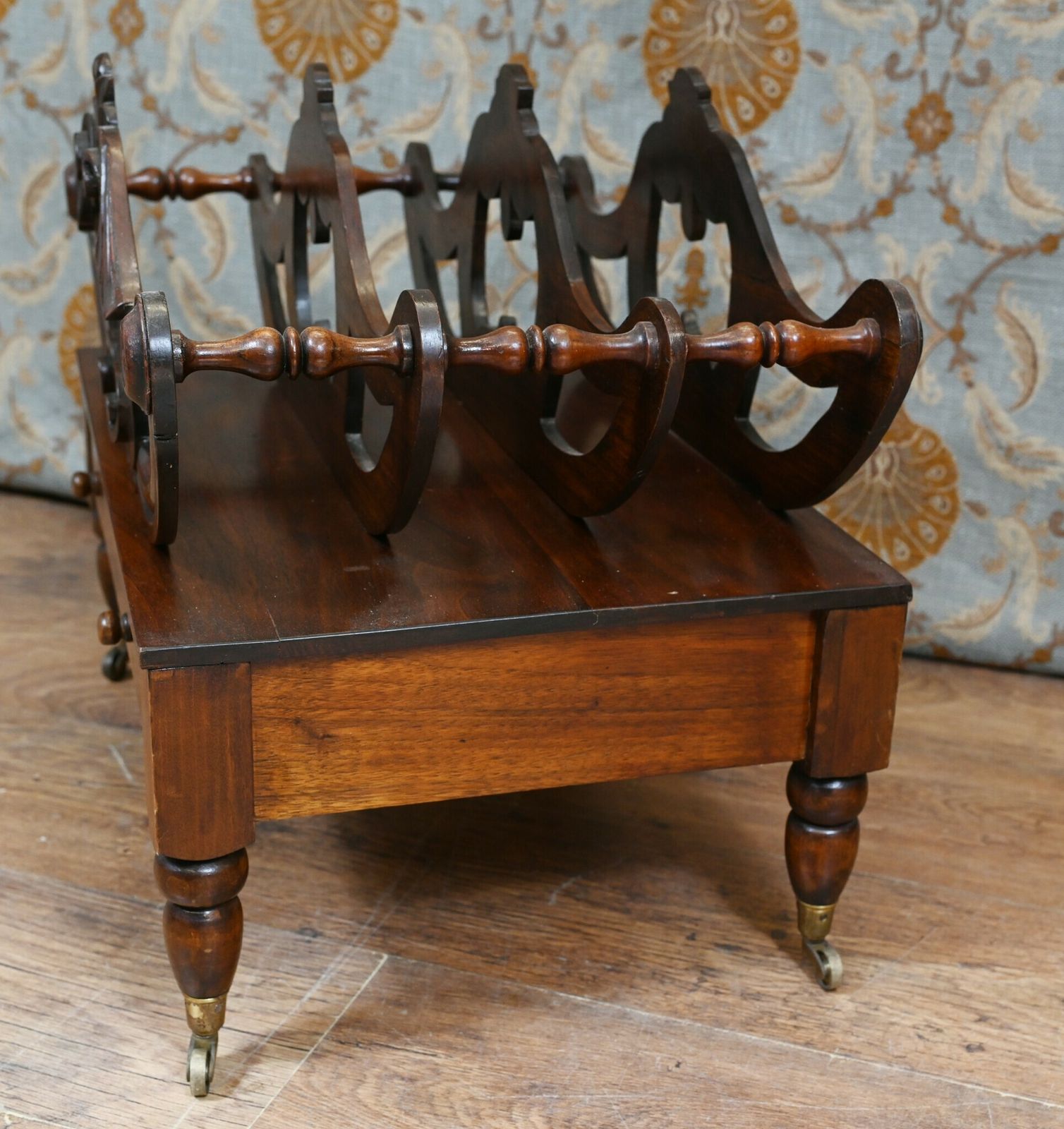 William IV Canterbury Mahogany Magazine Music Rack Cabinet photo vinterior
