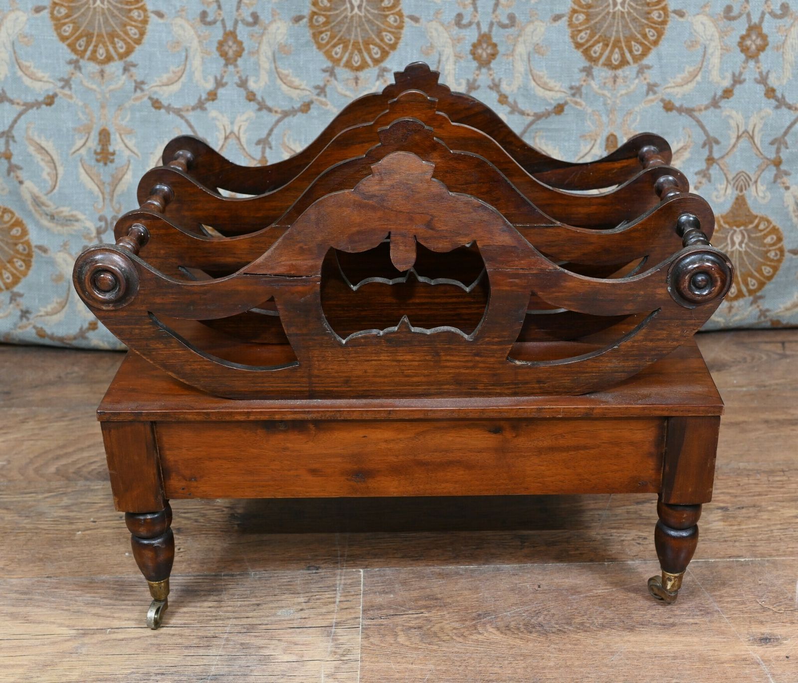 William IV Canterbury Mahogany Magazine Music Rack Cabinet photo buy