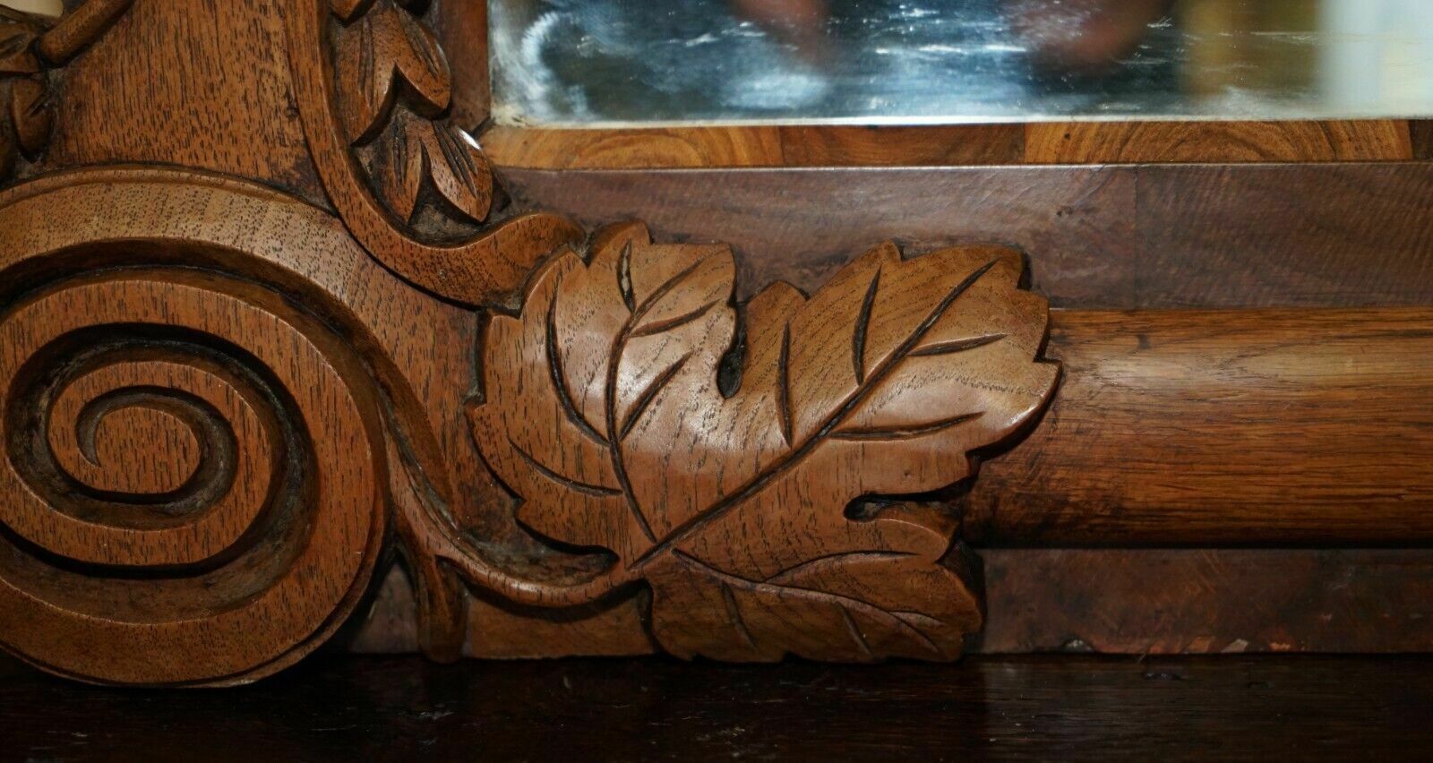 photo buy Stunning Antique Victorian Hand Carved Cir 1860 American Eagle Overmantle Mirror