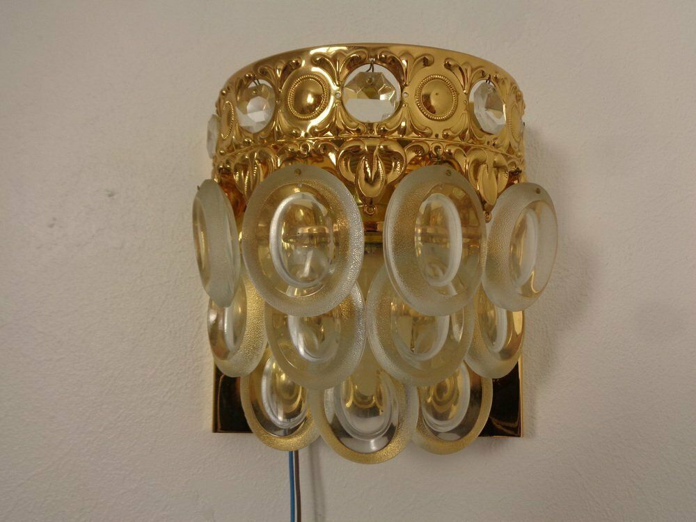 Hollywood Regency Wall Lamps From Sölken Leuchten, 1970s, Set Of 2