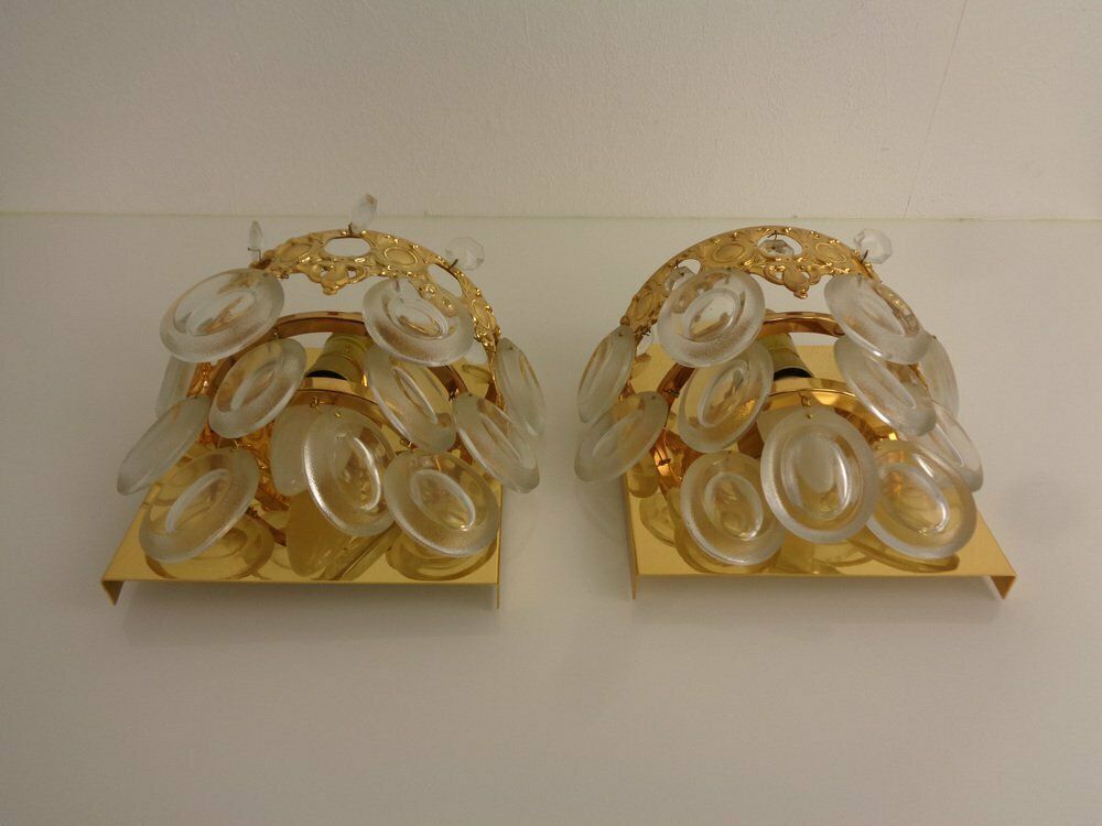 photo furniture Hollywood Regency Wall Lamps From Sölken Leuchten, 1970s, Set Of 2