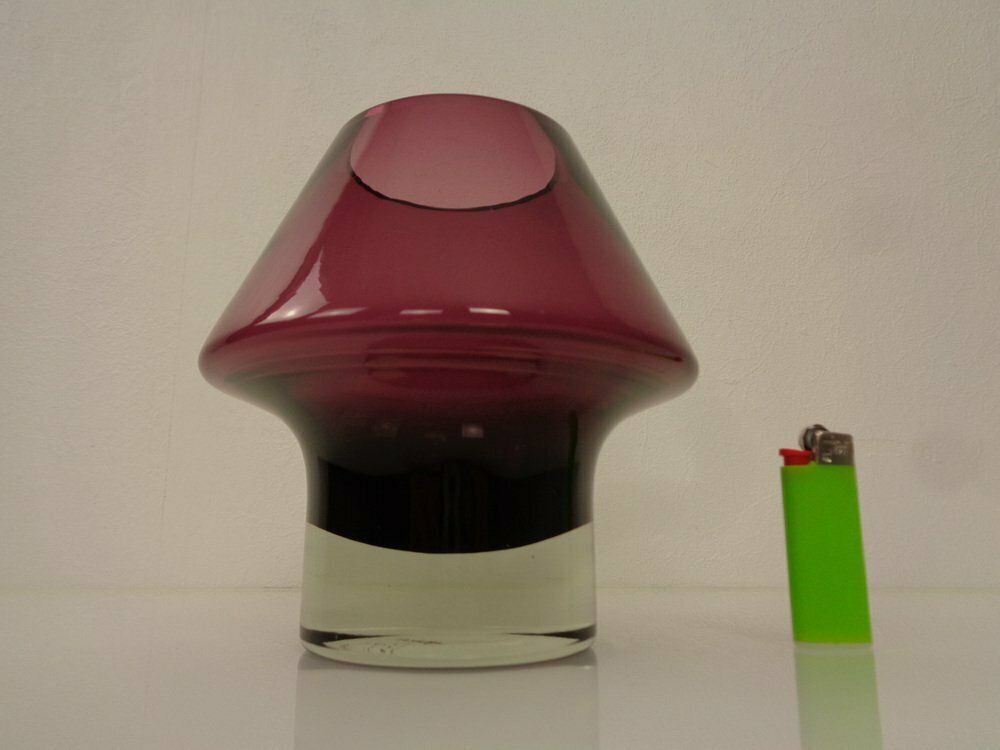 photo vinterior Glass Vase By Aimo Okkolin For Riihimaen Lasi Oy, Finland, 1960s