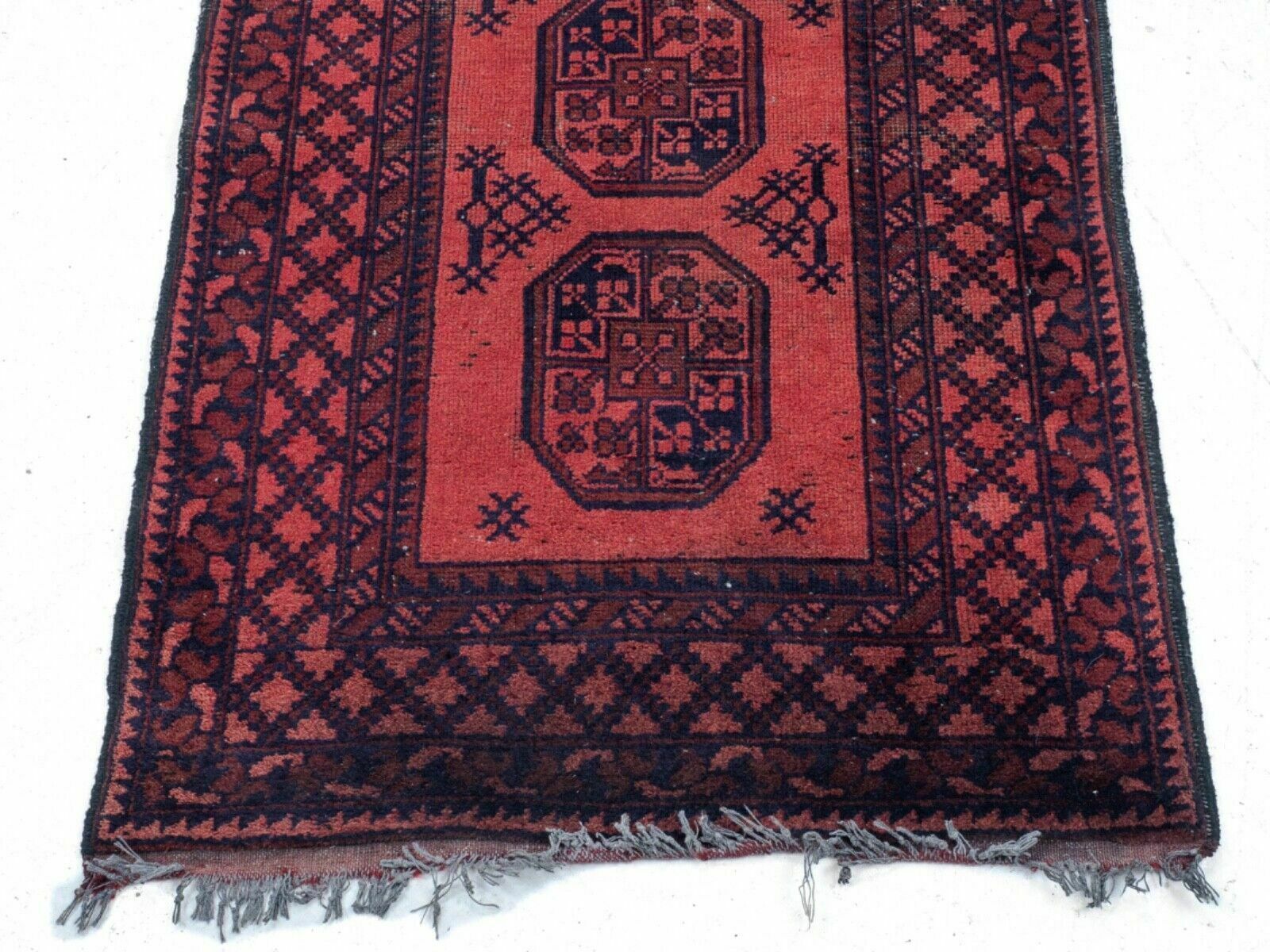 Turkmen Ersari Afghan Handwoven Rug Mid C20th 6'8" X 3'1" (204x94cm Tekke) photo Textiles