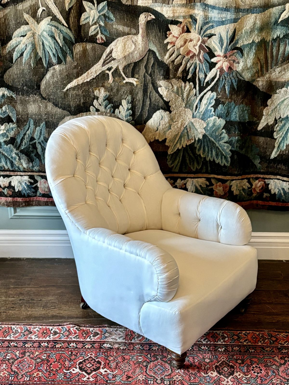 Antique Cornelius V Smith Button Back Arm Chair photo 1350.0