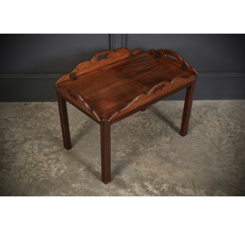 Victorian Mahogany Folding Butlers Tray On Stand photo buy