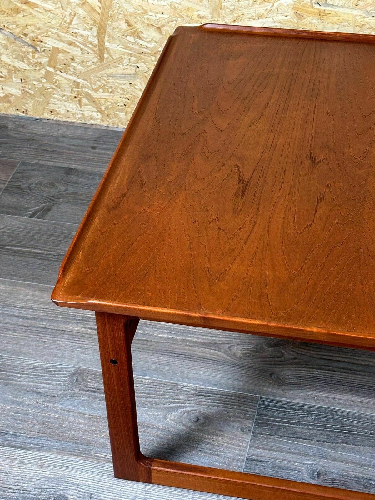 photo vintage 60s 70s Teak Coffee Table Kubus By Jalk Vodder Andersen For Dyrlund Denmark