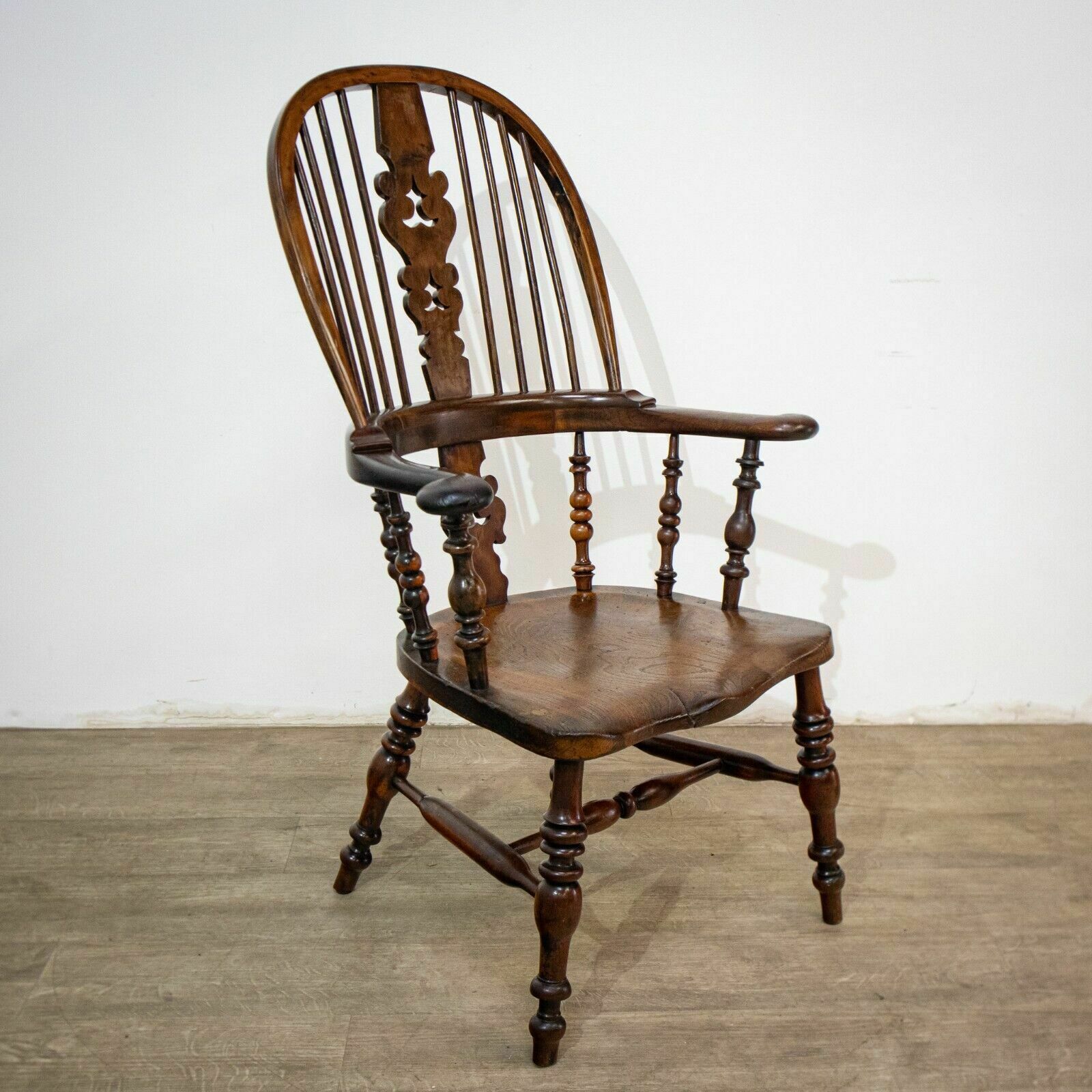 19th Century Yew High Back Windsor Chair