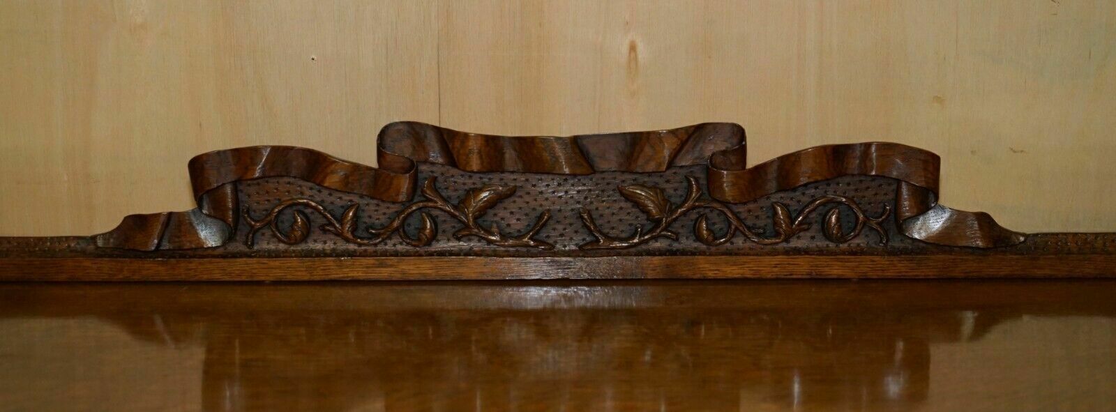 Exquisite & Important Ornately Hand Carved Gothic Revival Pugin Style Bookcase photo Furniture