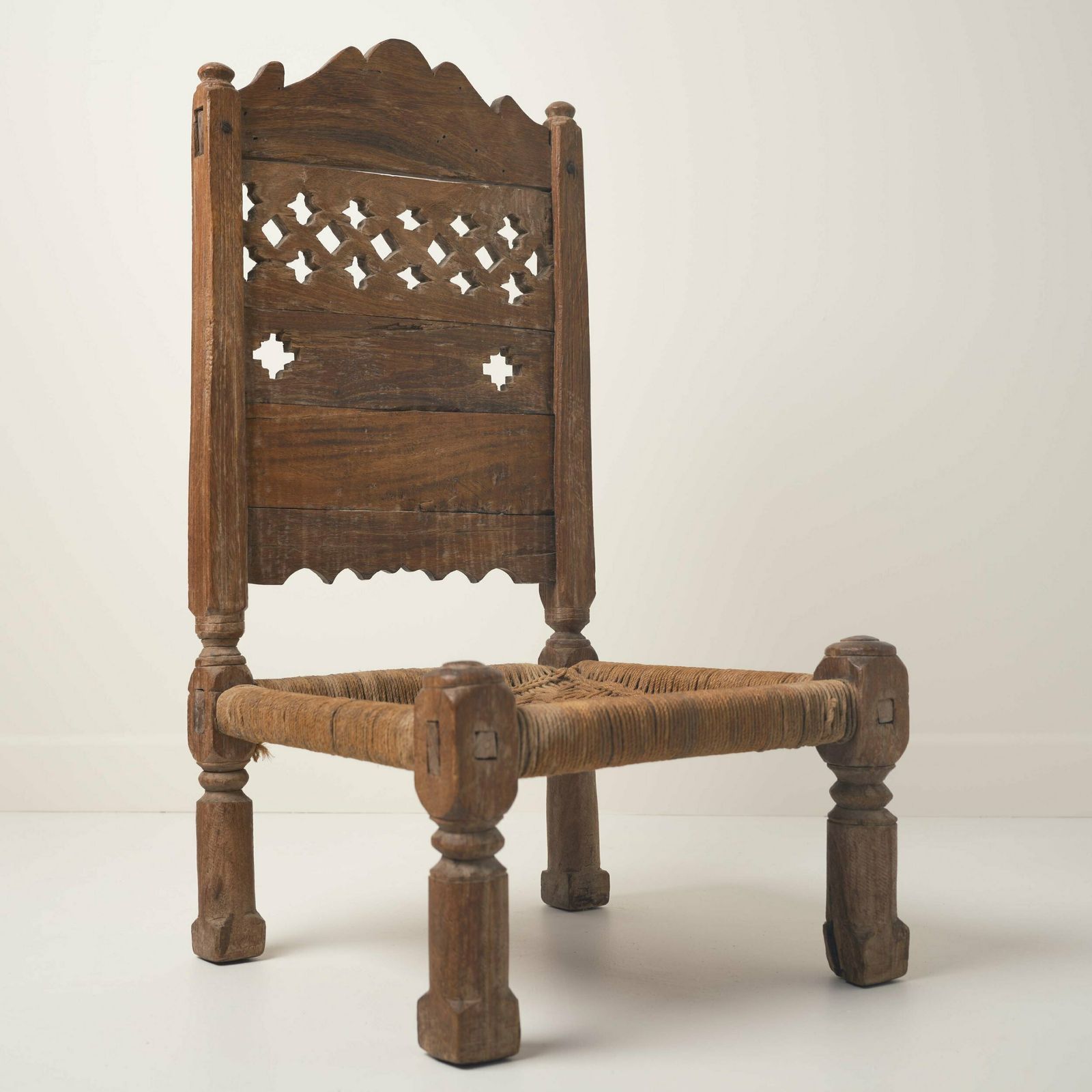 Afghan Chair 3, 1800s, Antique photo vinterior