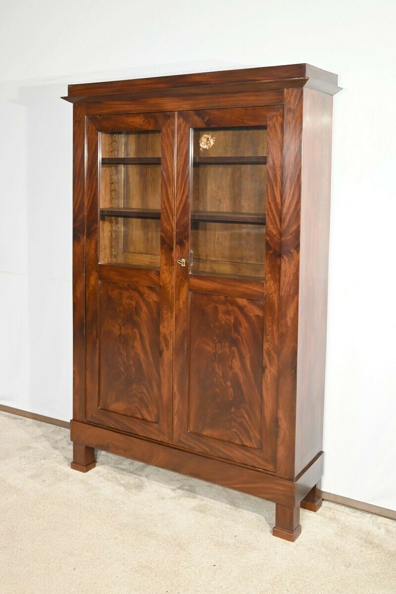 Small Mahogany Bookcase, Restoration Period – Early 19th Century photo Furniture