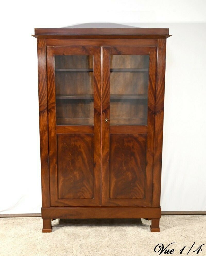 Small Mahogany Bookcase, Restoration Period – Early 19th Century photo vinterior