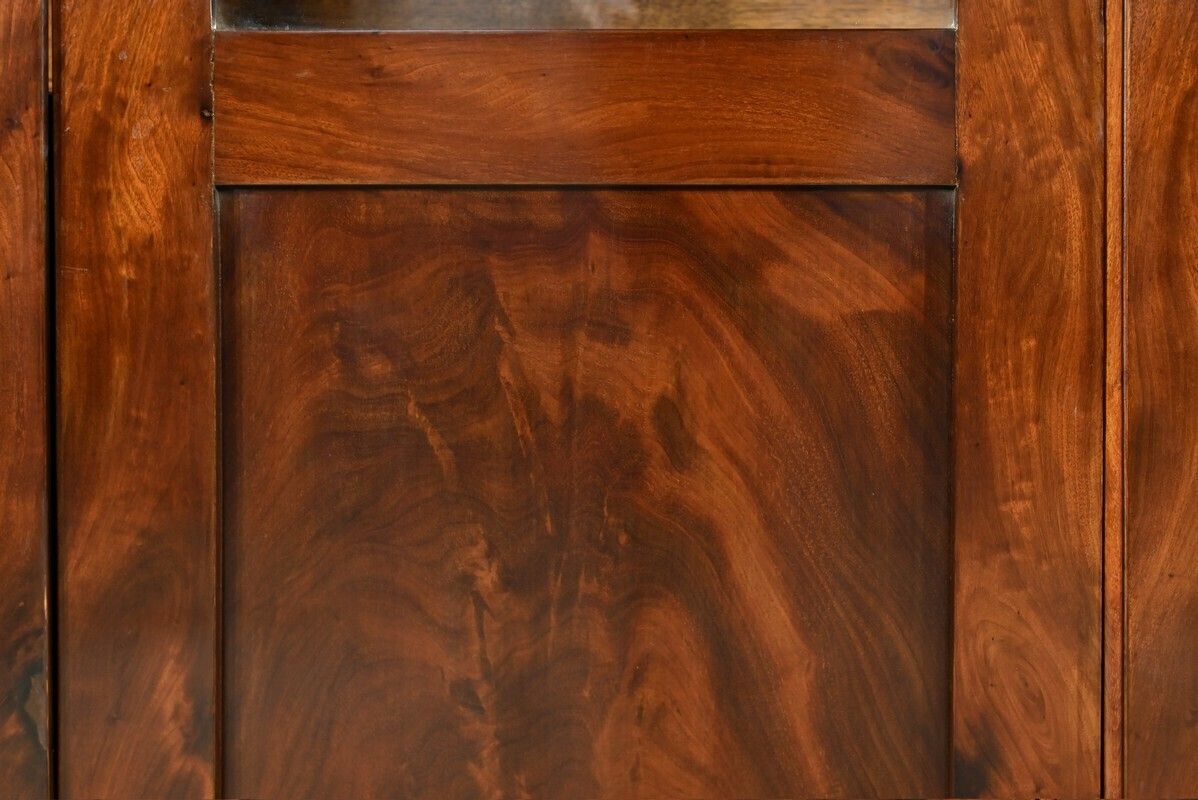 Furniture Small Mahogany Bookcase, Restoration Period – Early 19th Century photo