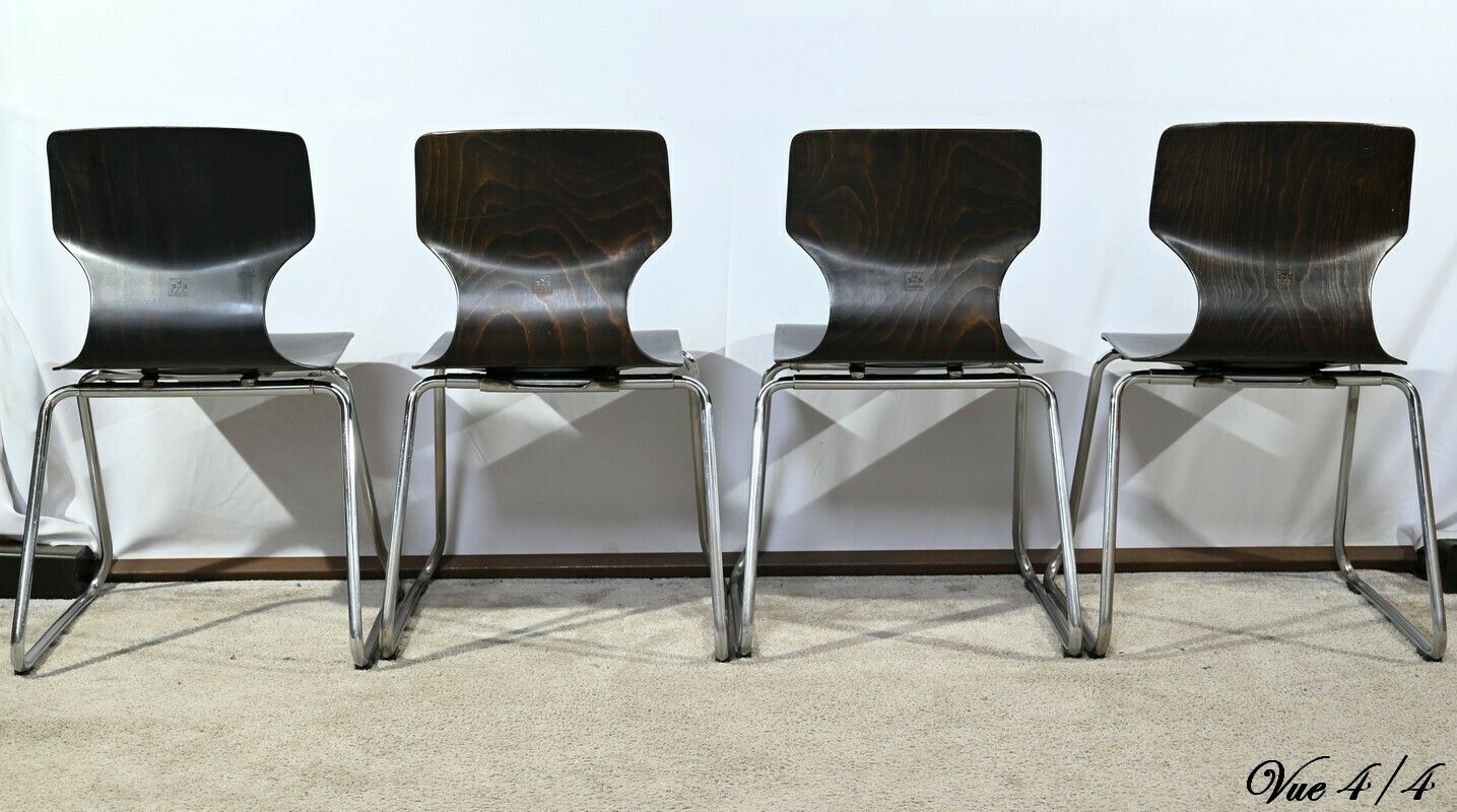 Set Of 4 Pagwood Chairs, Stamped Pagholz Flötotto – 1960 photo buy