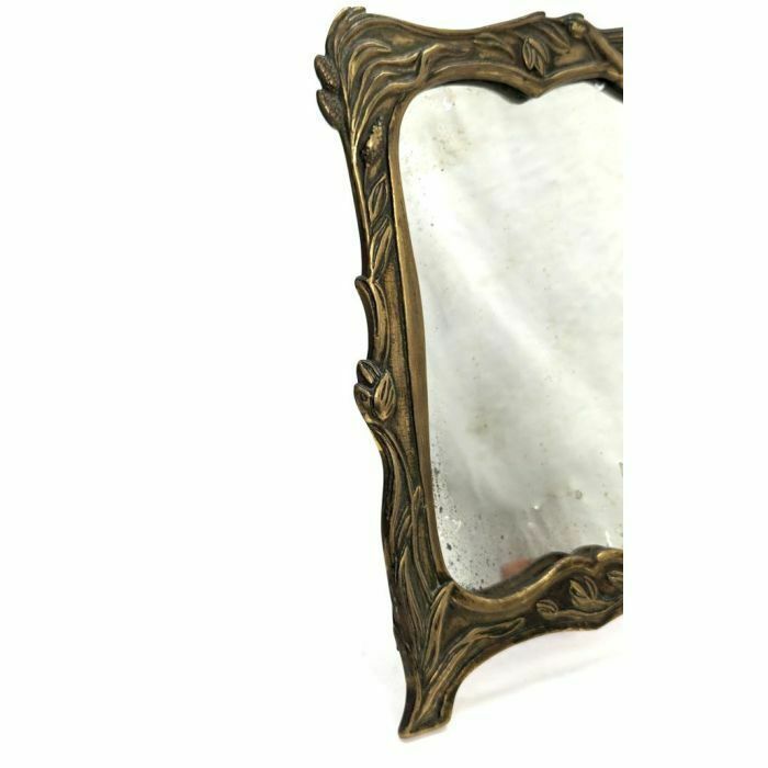 Art Nouveau Bronze Table Psyche Mirror photo furniture