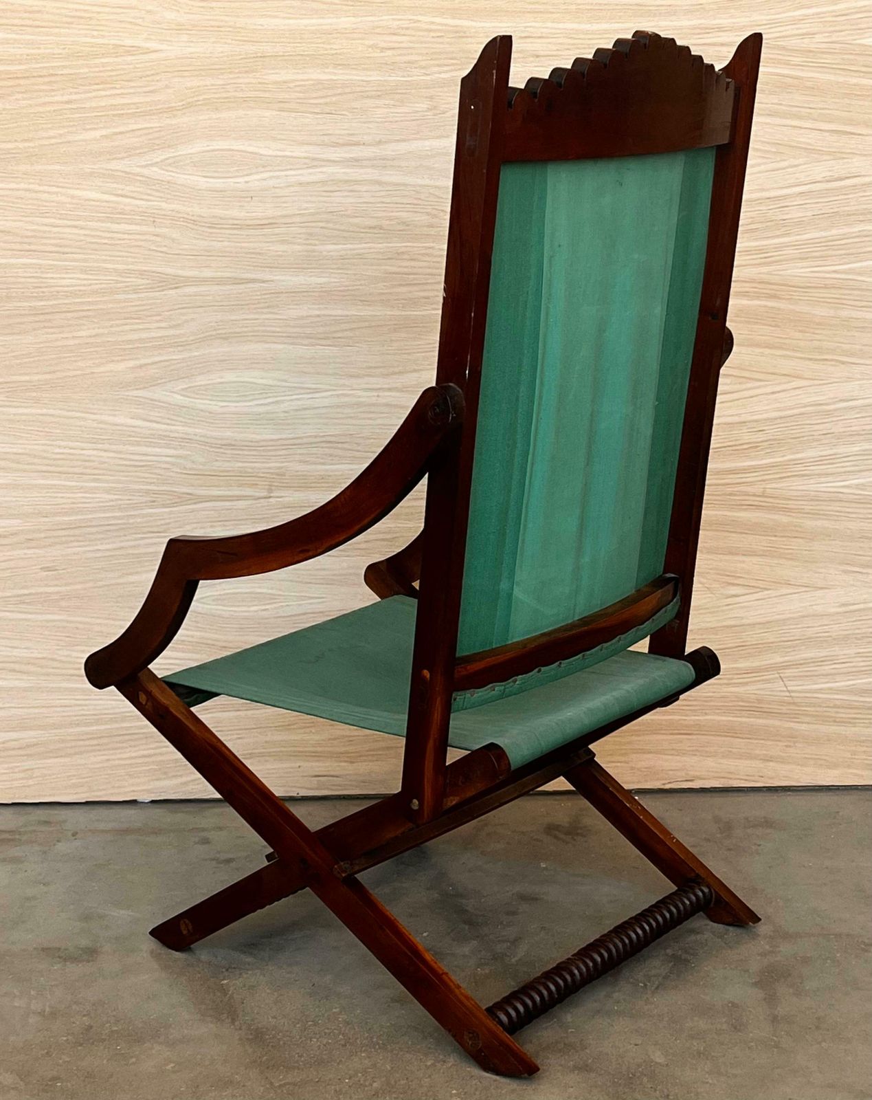 Paire de fauteuils bas en bois de style Old Hickory photo Mobilier