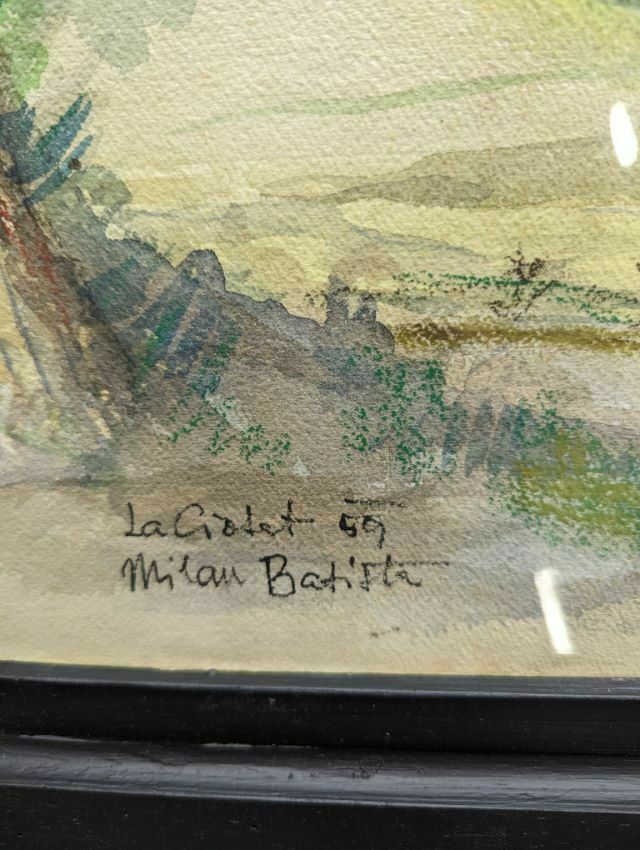 Watercolor And Pastel, View Of La Ciotat photo 418.0