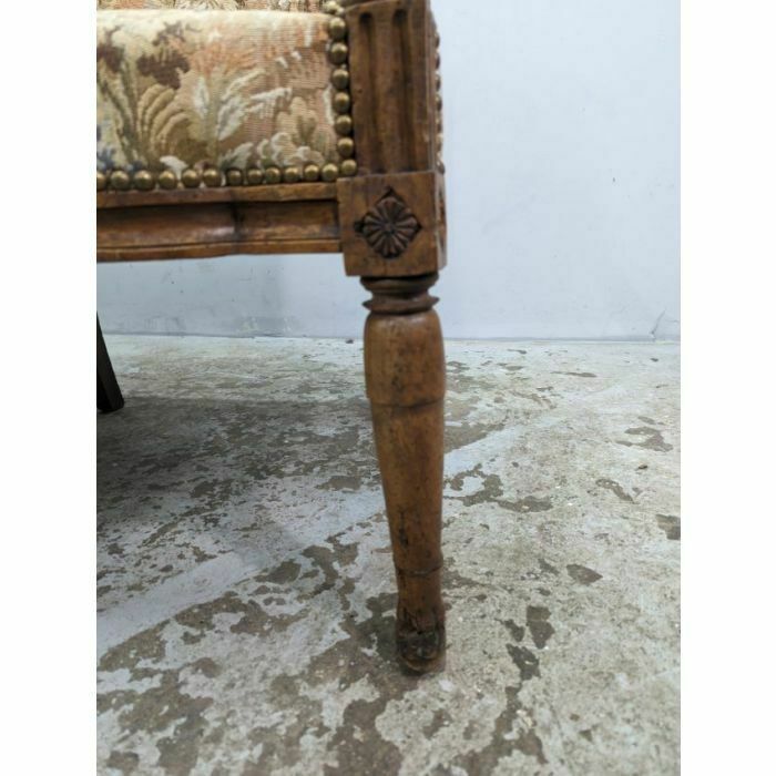 Directory Period Walnut Bench, 1800s photo vintage