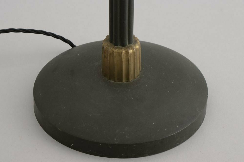 Rare Original Mazda Ultralite Lamp With Original Opal Glass Shade C.1920s photo for sale